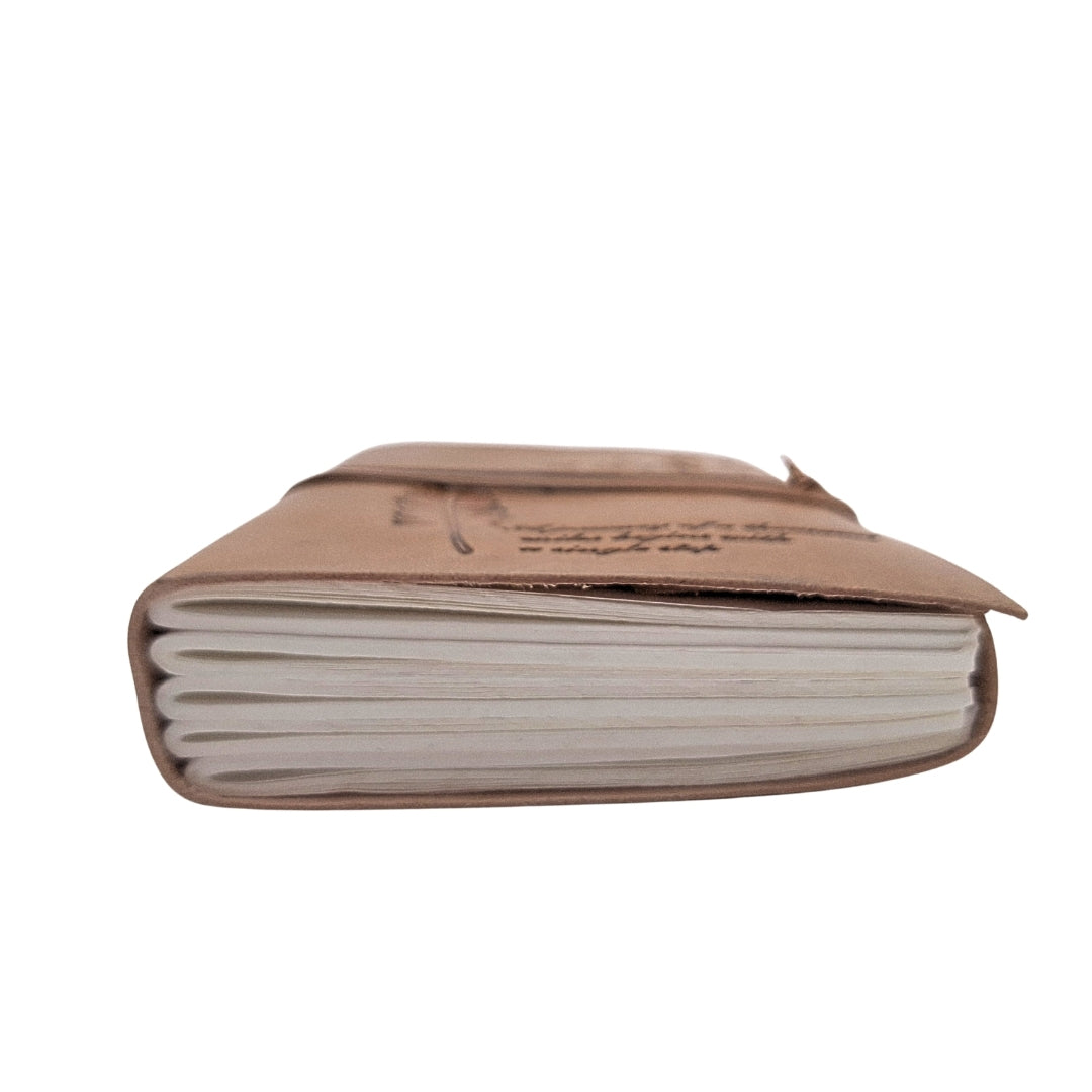 Retro Leder-Notizbuch mit Inschrift, 200 Seiten