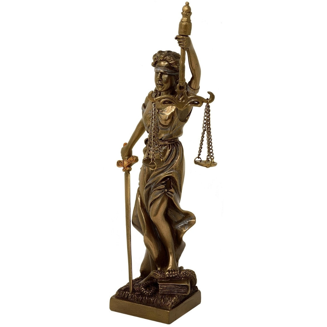 Figur Themis Göttin der Gerechtigkeit 20 cm mit Gravur-Personalisierung
