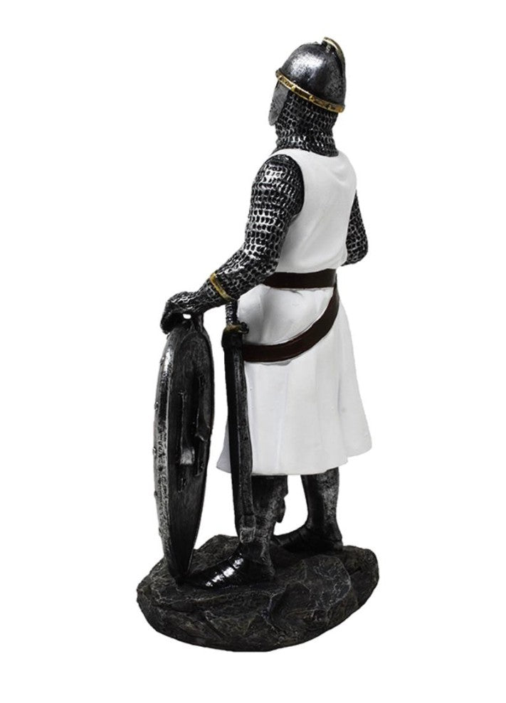 Figur Tempelritter 18,5 cm aus Polyresin mit Personalisierung durch Gravur