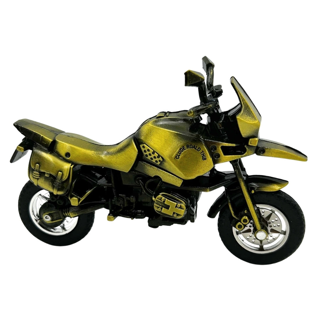 Metall-Motorradmodell HJ1 in Dunkelgrün mit personalisierbarer Gravur