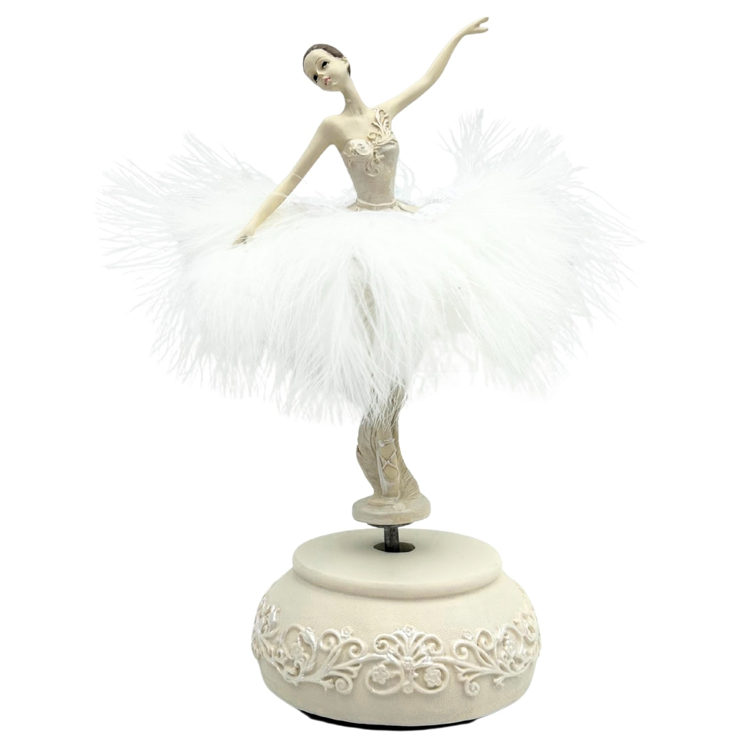 Spieluhr Ballerina Schneekönigin beweglich 23,5 cm mit Gravur