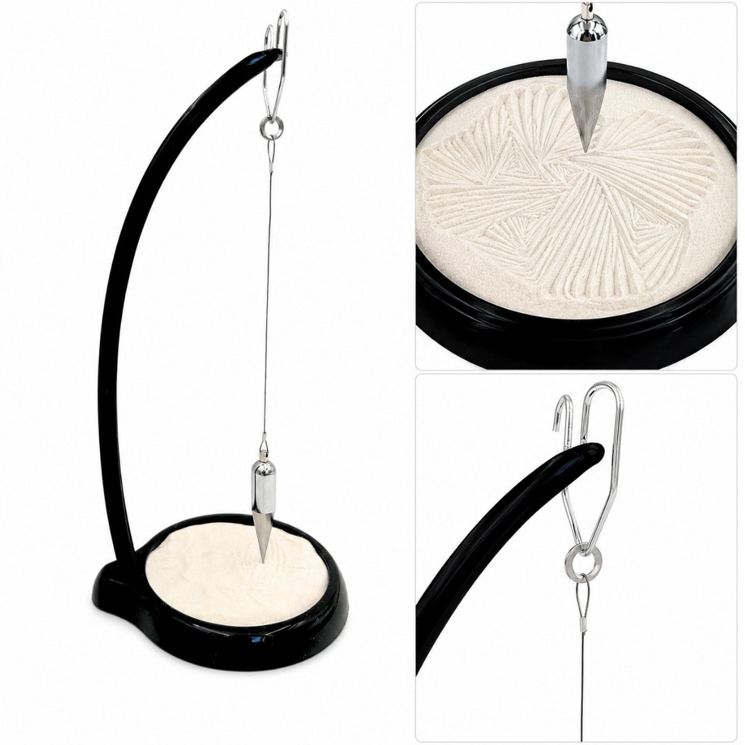 Sandpendel mit Gravur - Inspirierende 38 cm Dekoration mit kinetischem Sand