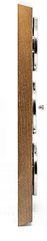 Wetterstation Fischer 9171-31 mit Barometer, Hygrometer und Thermometer auf Holzsockel mit der Option der Personalisierung durch Gravur
