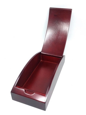 Personalisierte Holzkiste 21 x 9 x 5,5 cm in Kirschfarbe