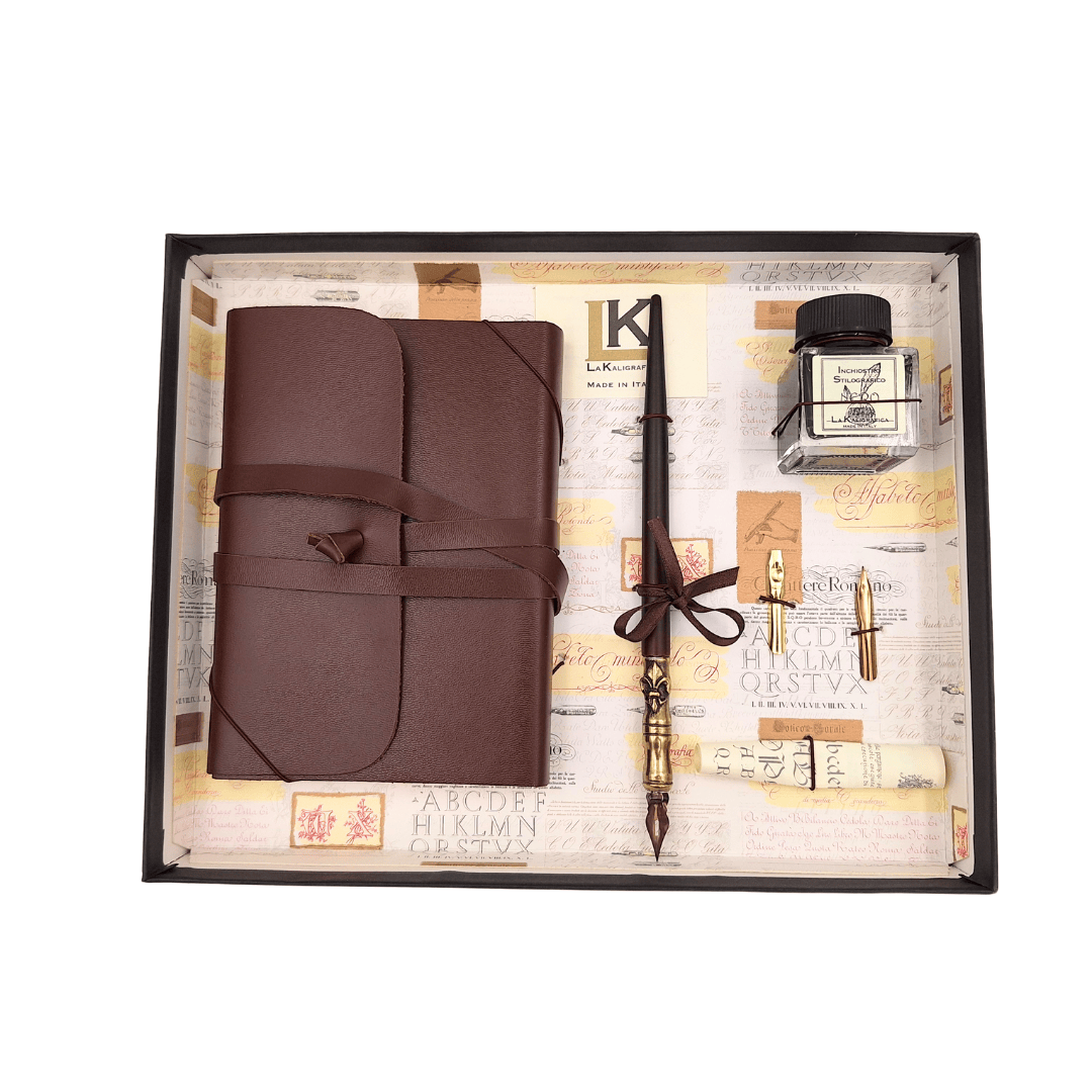 Exklusives Kalligrafie-Set mit Notizbuch