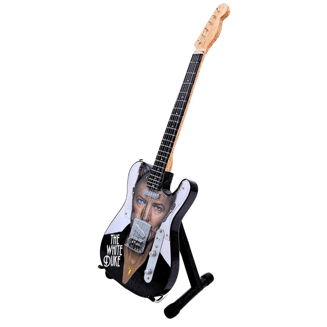 Mini-Sammlergitarre David Bowie MGT-8976 mit Gravur