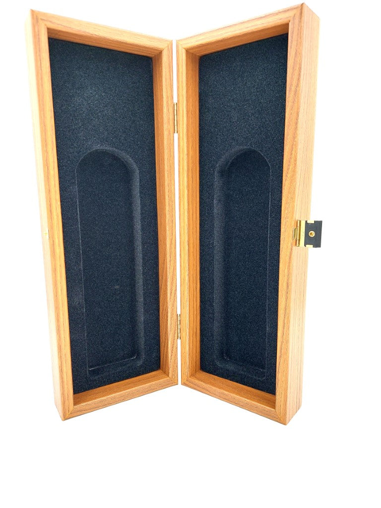 Exklusive Holzkiste für Weinflasche BWXL30 mit Gravur-Personalisierung, Nussbaumfarben, ideal als Geschenk, Maße 35x14x10 cm