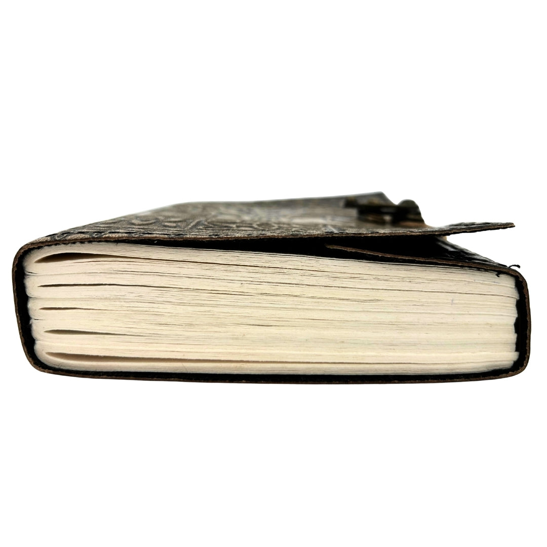 Retro-Ledernotizbuch Baum des Lebens mit Gravur