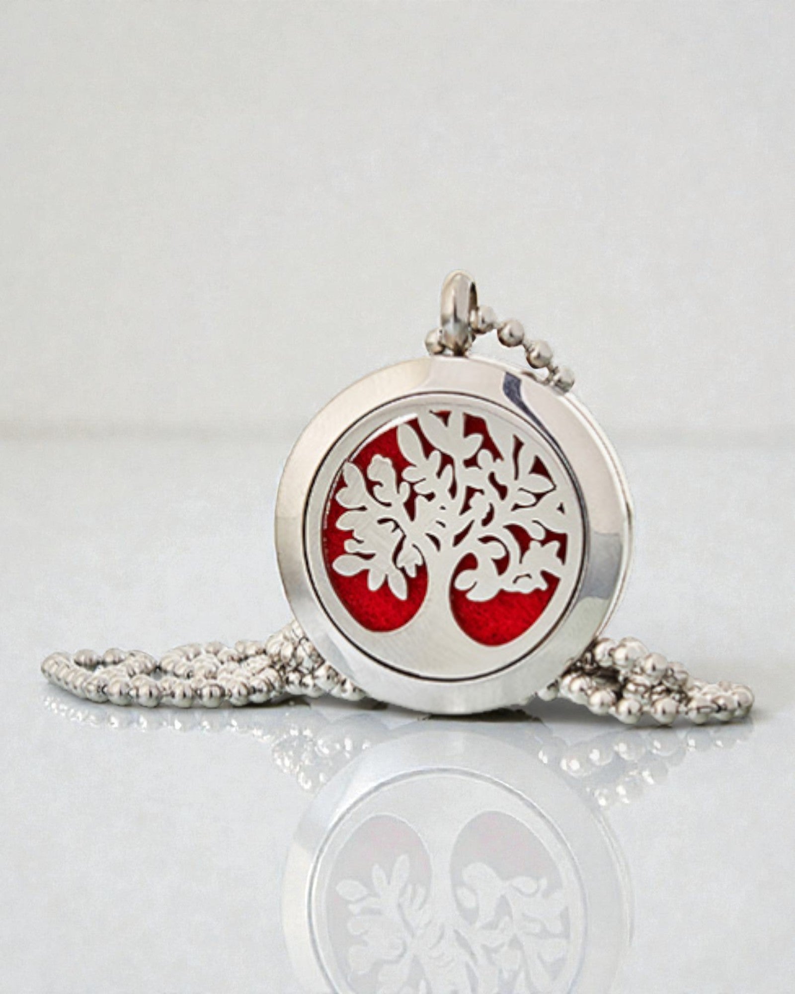 AromaTree Harmony – Aromatherapie-Halskette Baum des Lebens 25 mm