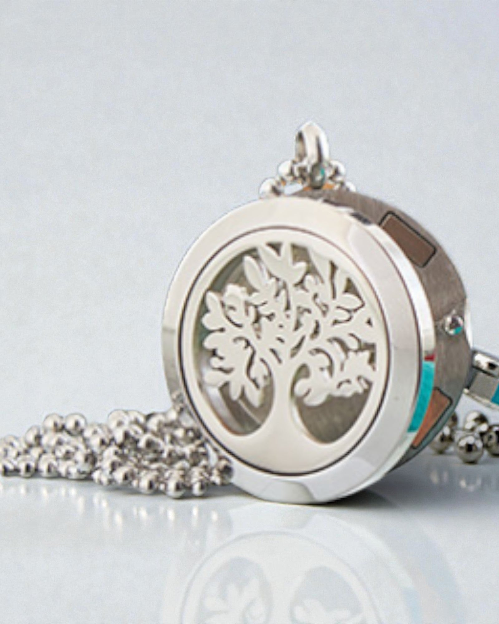 AromaTree Harmony – Aromatherapie-Halskette Baum des Lebens 25 mm