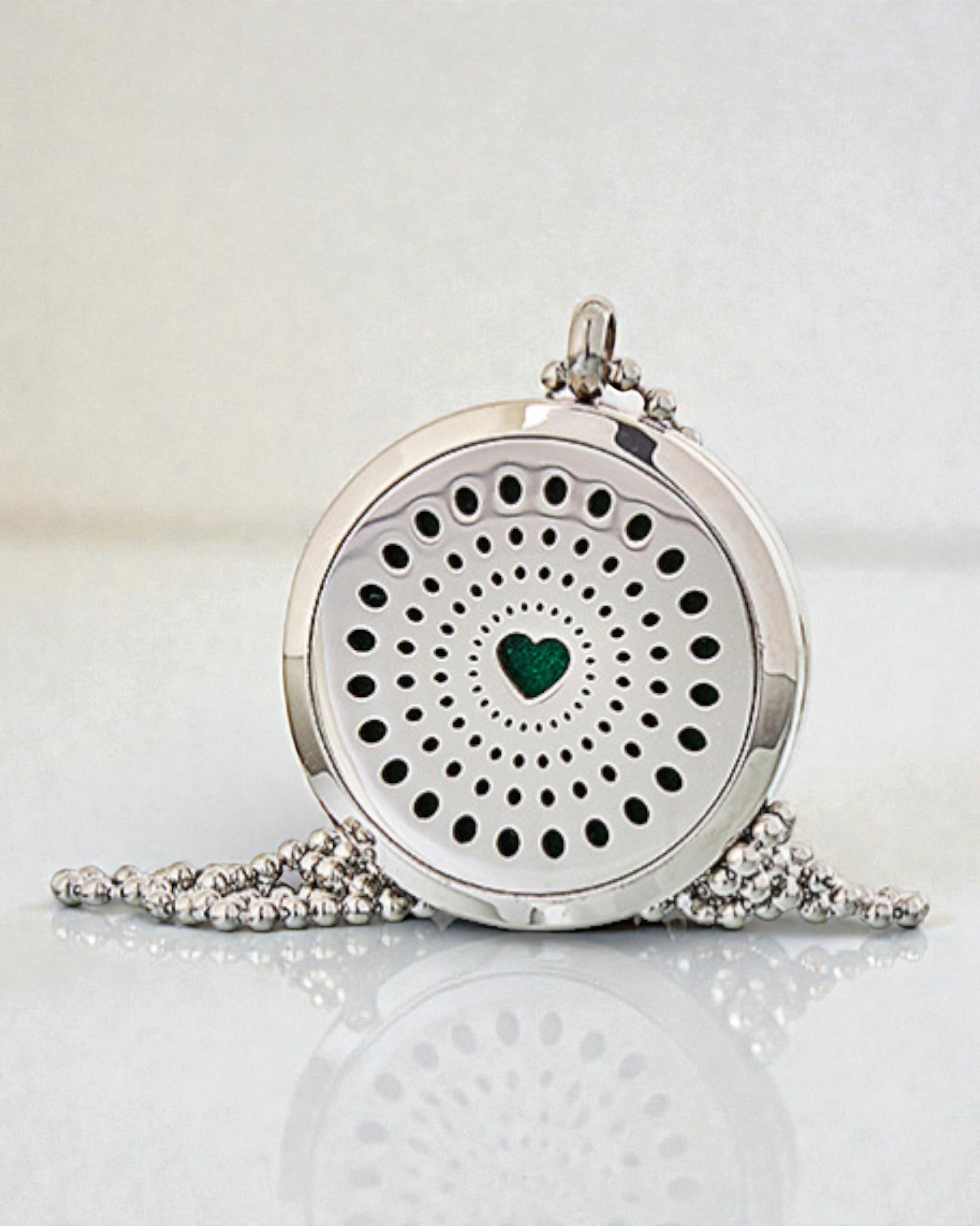 Celestia Heart – Aromatherapie-Halskette mit diamantförmigem Herzen 30 mm