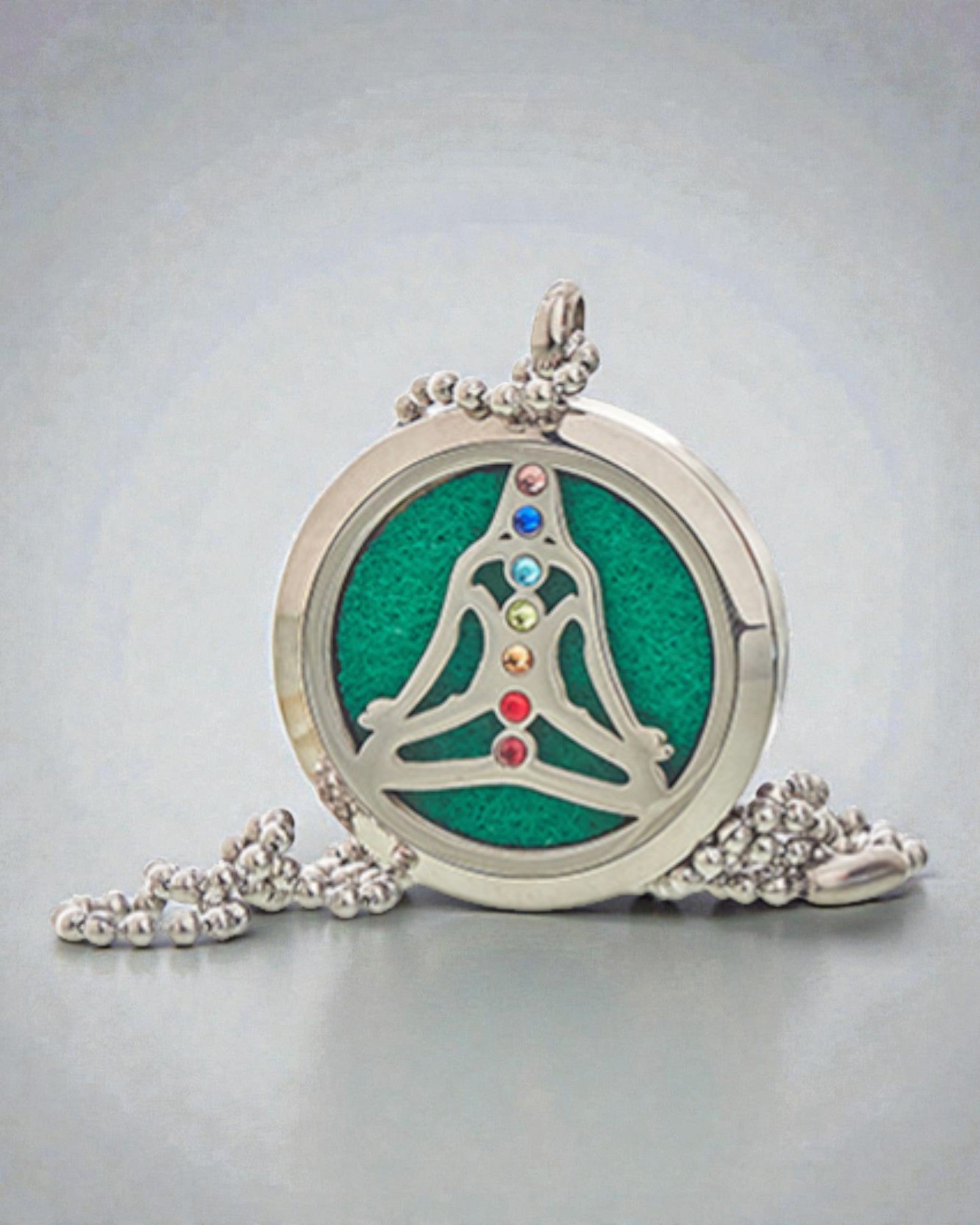 ZenAura – Aromatherapie-Halskette Yoga Chakra 30 mm