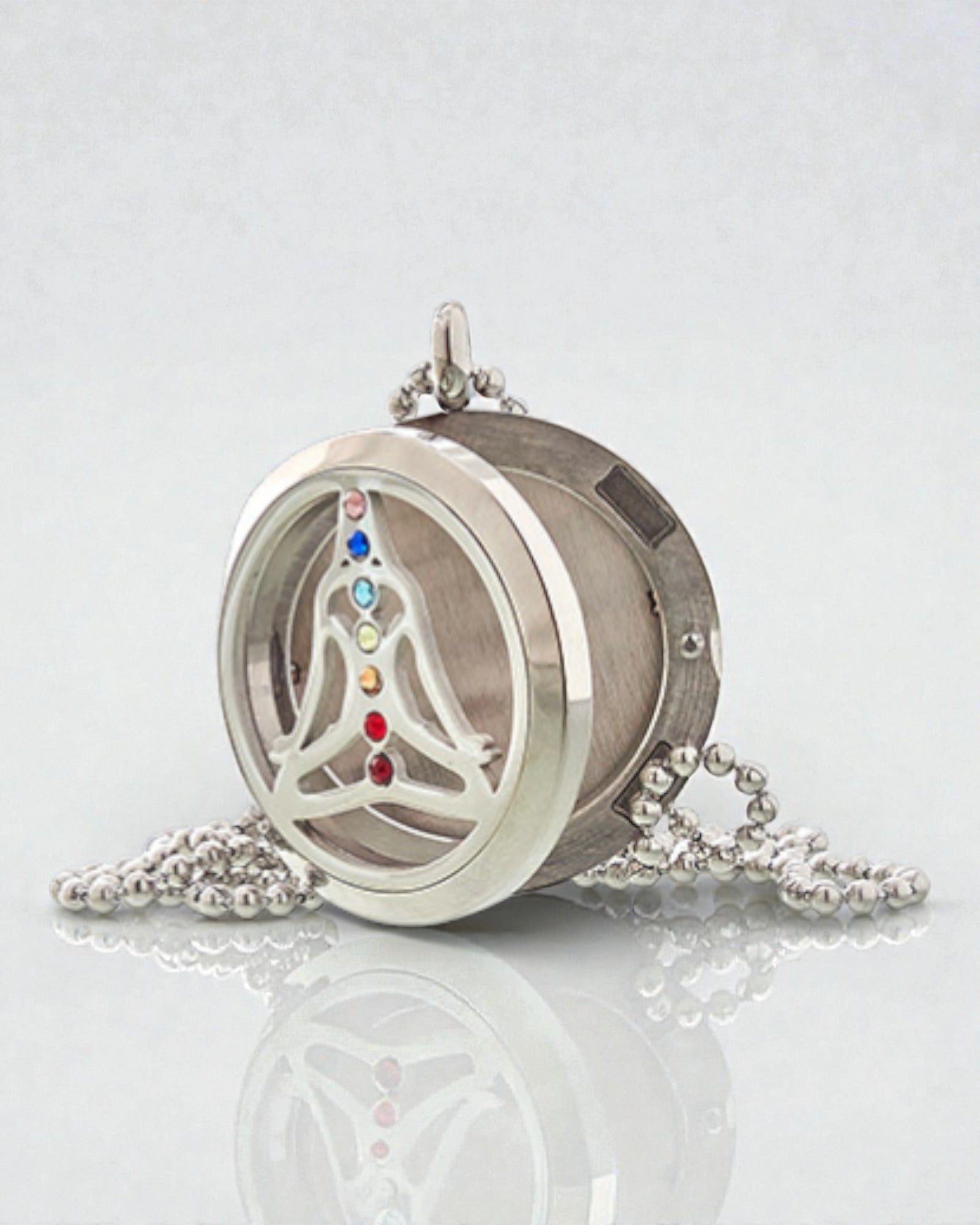 ZenAura – Aromatherapie-Halskette Yoga Chakra 30 mm