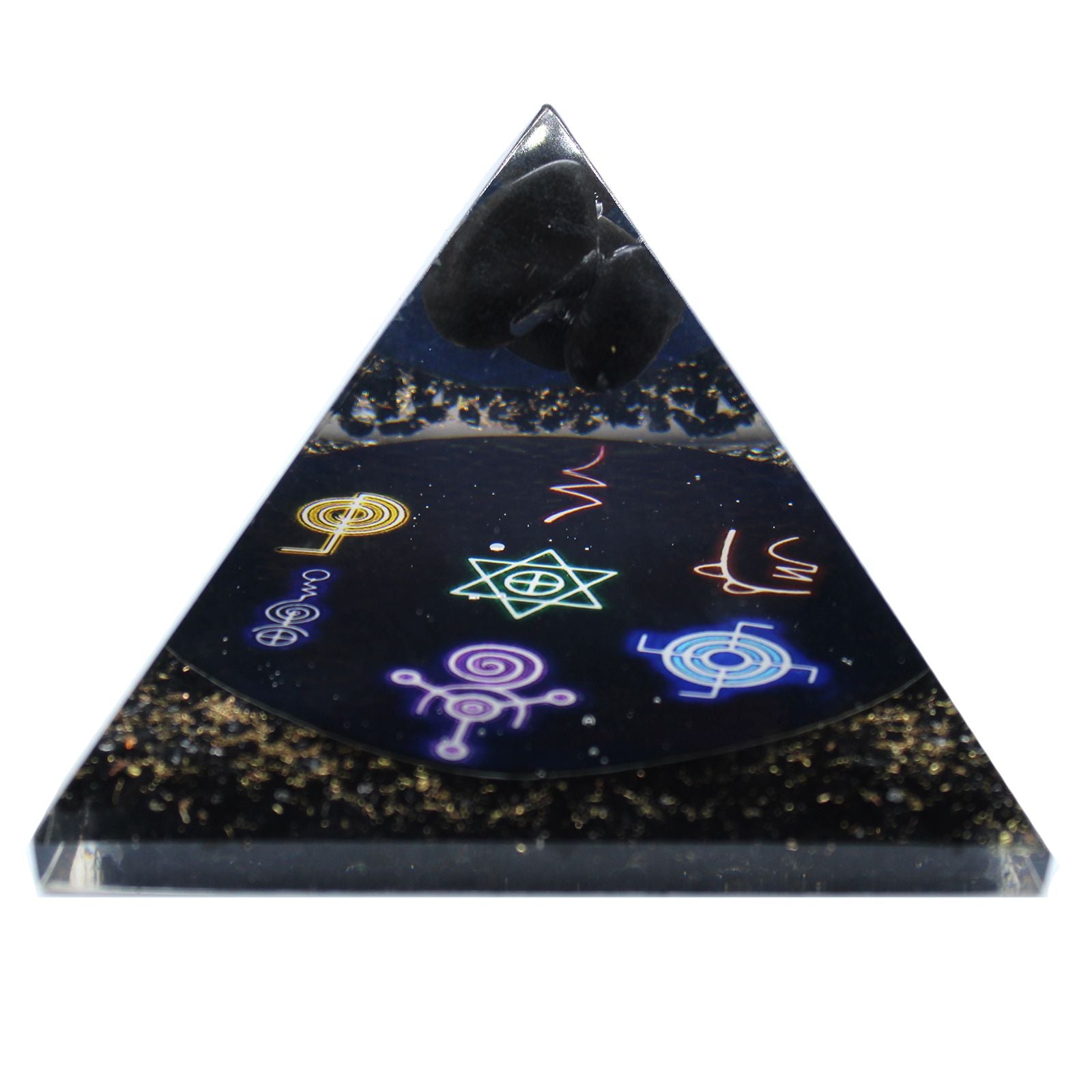 Orgonit-Pyramide Midnight Reiki