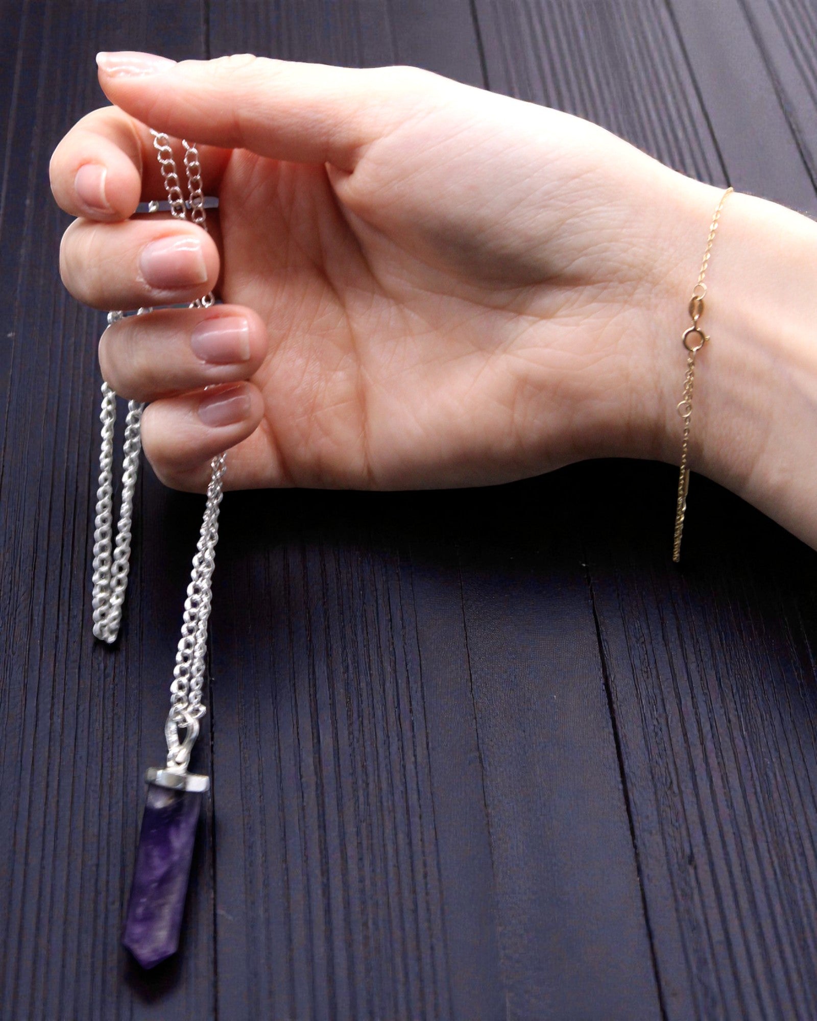 Obsidian-Spitze – klassischer Spitzenanhänger aus schwarzem Achat