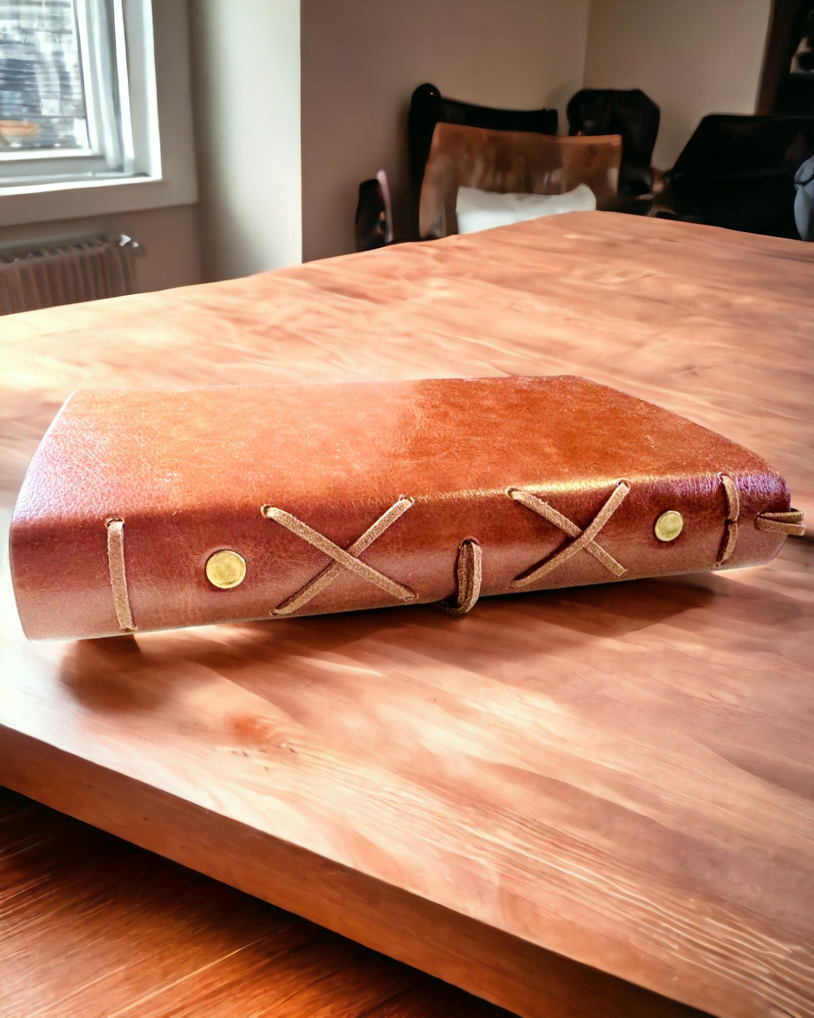 Vintage Segelnotizbuch A6 oder A7 Größe - mit Kompassmotiv und gelagerten Seiten - Erhältlich in verschiedenen Farbvarianten, Gravur möglich