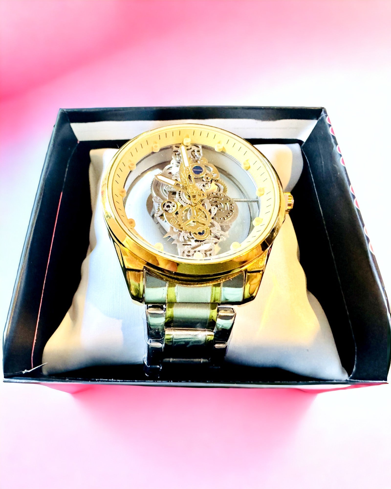 Herren-Quarzuhr "Vision Sport" – Beidseitig Transparent aus Aluminium