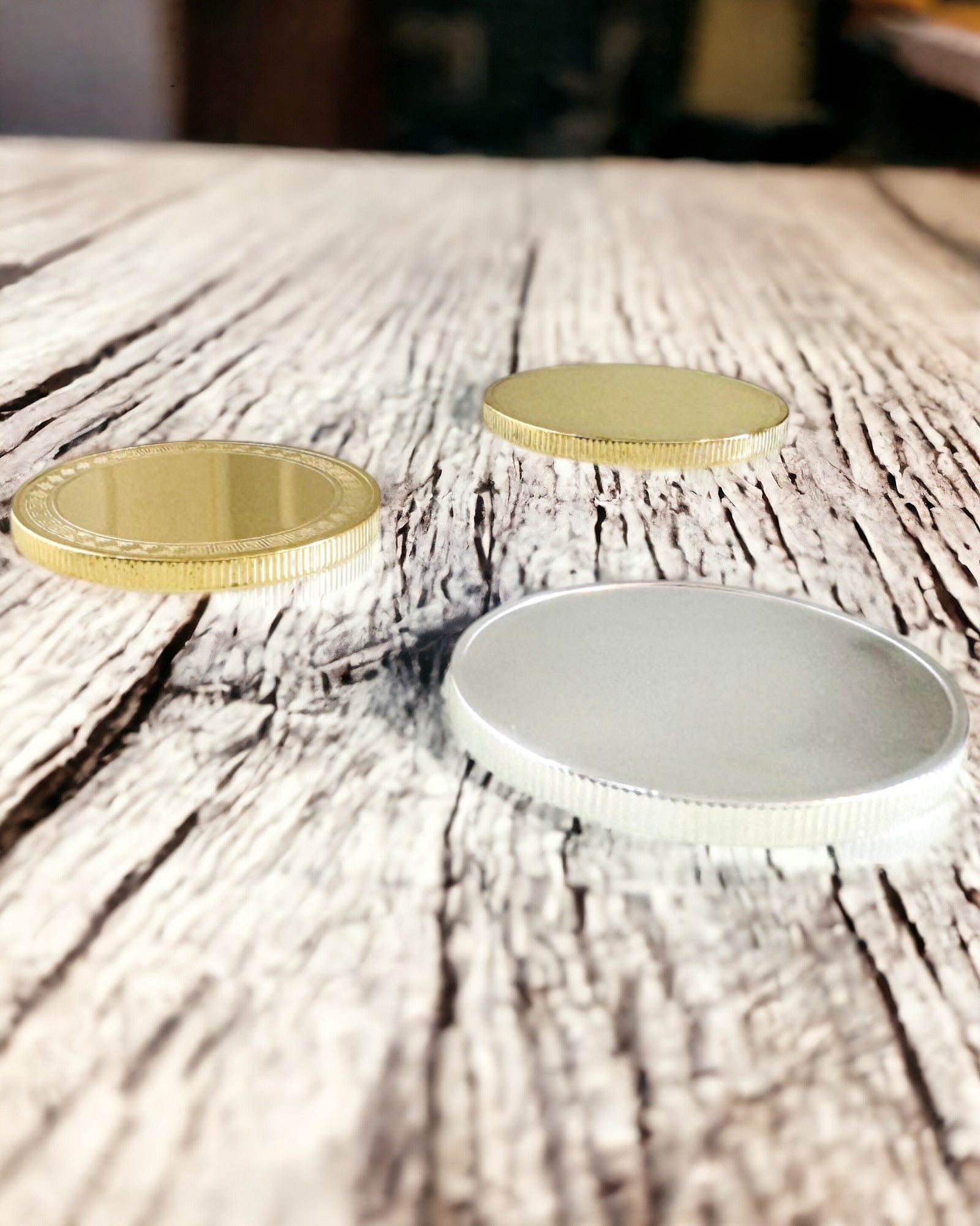 Leere Münze Herausforderung mit Personalisierung durch Gravur – Sammlerstück, 40mm, vier Modelle