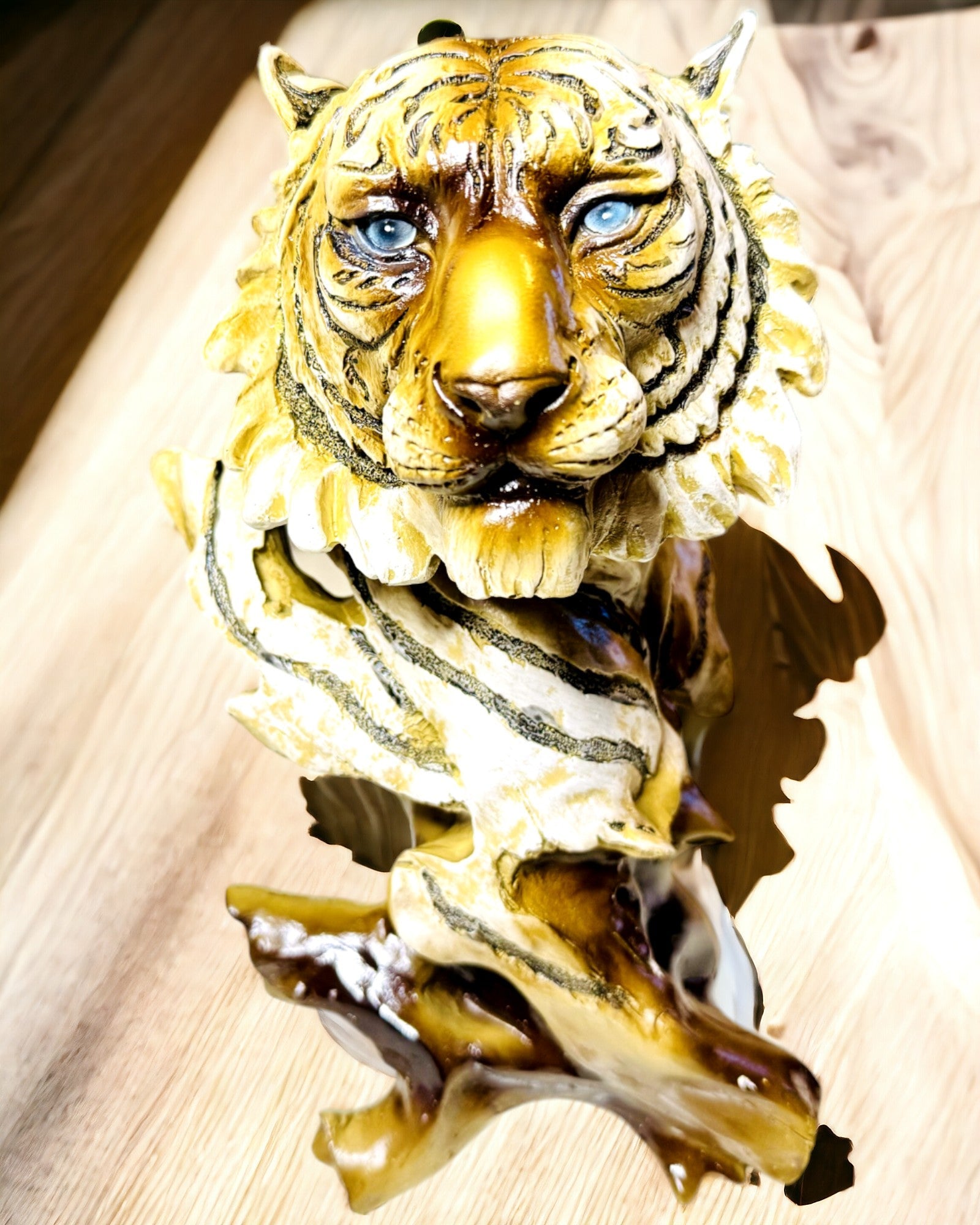 Statuette "Tiger König des Dschungels" mit Gravuroption, Figur 29 cm hoch, Dekoration als Geschenk