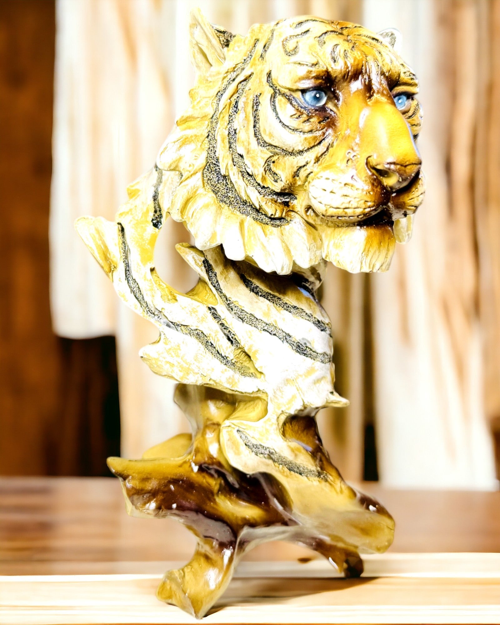 Statuette "Tiger König des Dschungels" mit Gravuroption, Figur 29 cm hoch, Dekoration als Geschenk