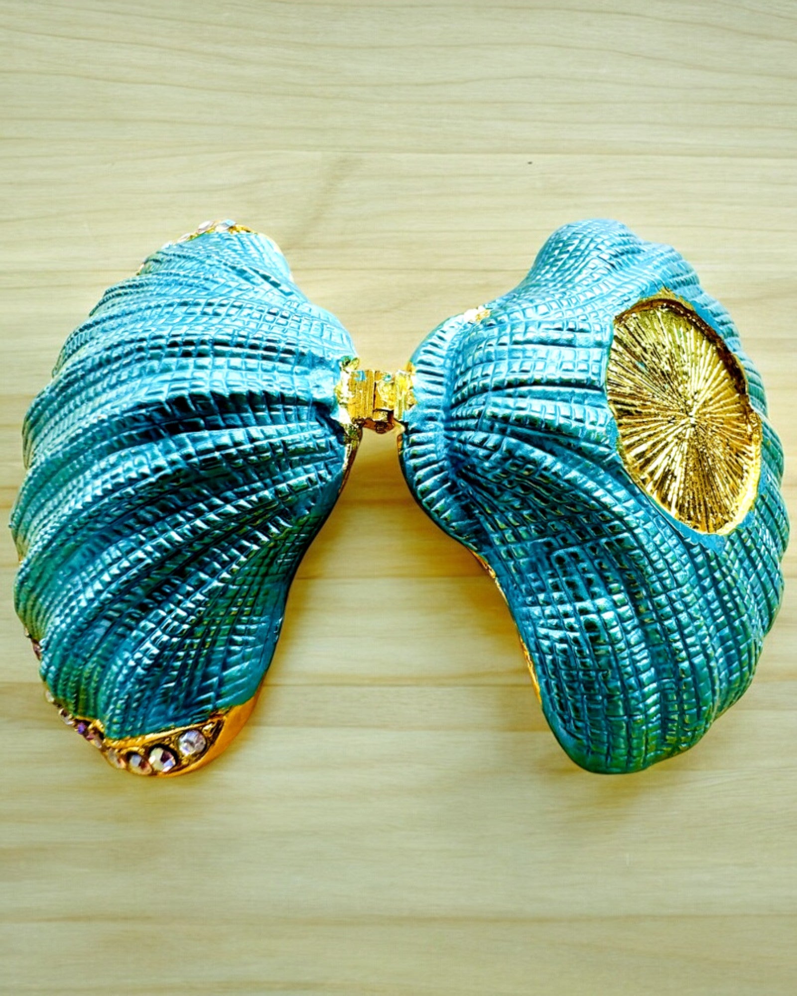 Schatzkammer der Erinnerungen Muschel - Schmuckversteck mit Personalisierung durch Gravur, Geschenk