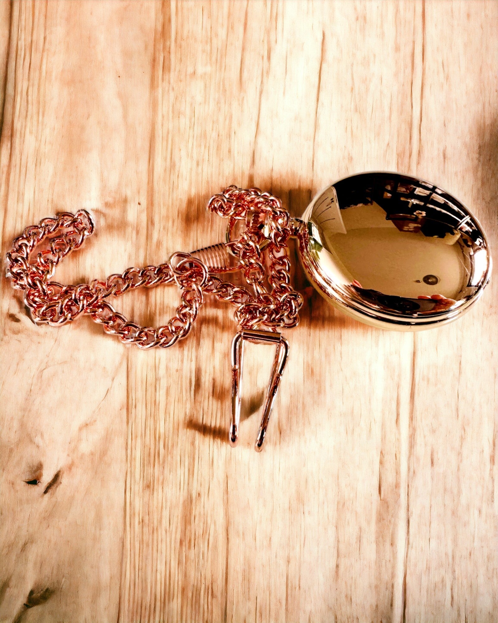 Taschenuhr im klassischen Stil – Roségold, Vintage-Eleganz