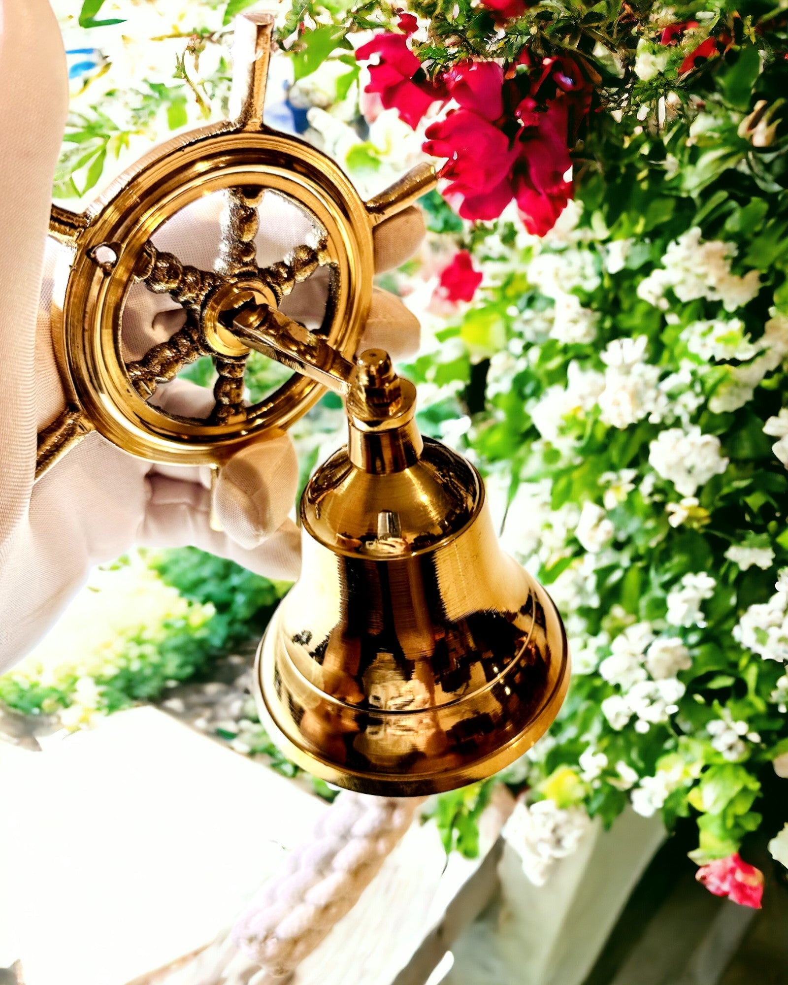 Klassischer Steuer - Türklingel "Nautica Lux"