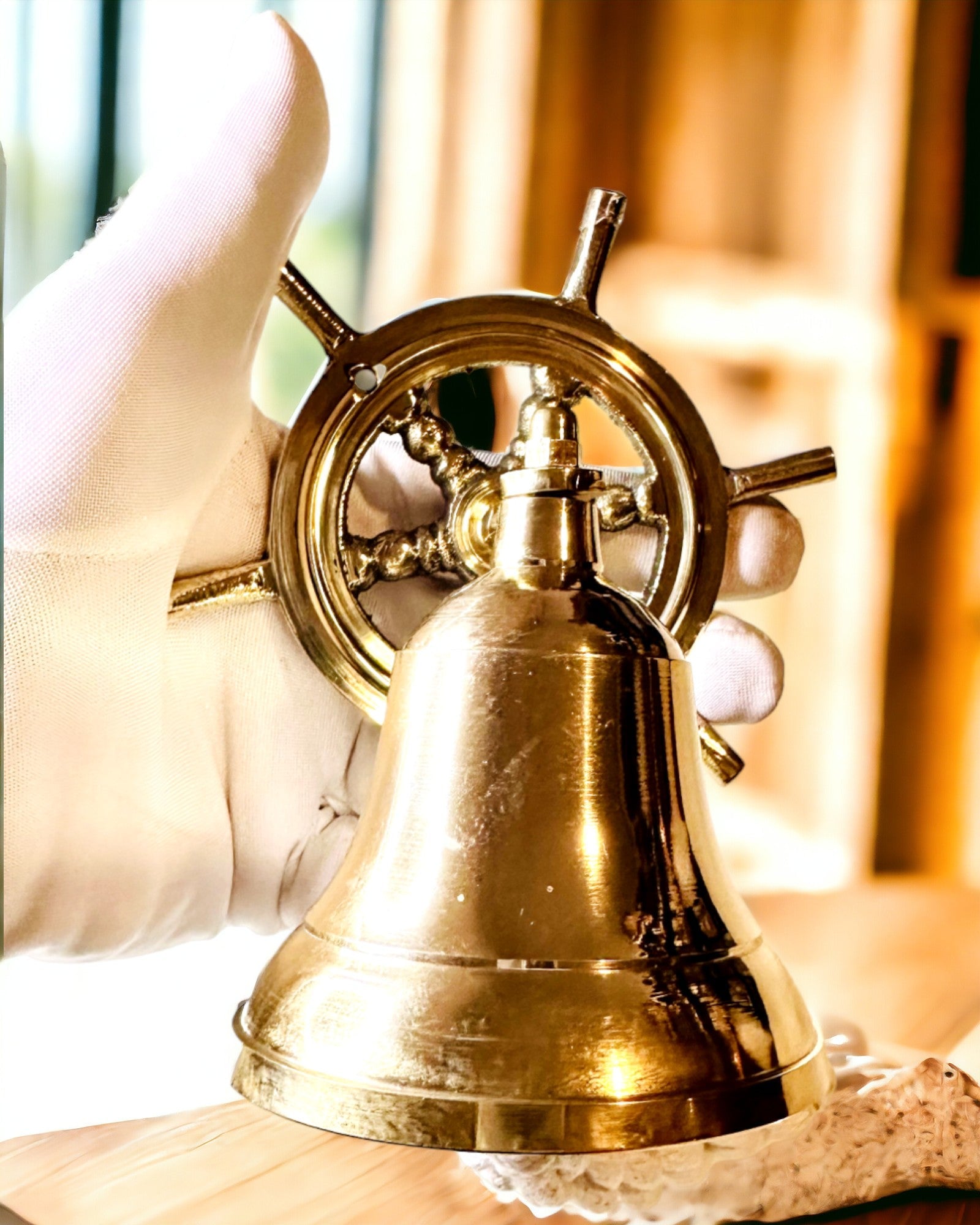 Klassischer Steuer - Türklingel "Nautica Lux"