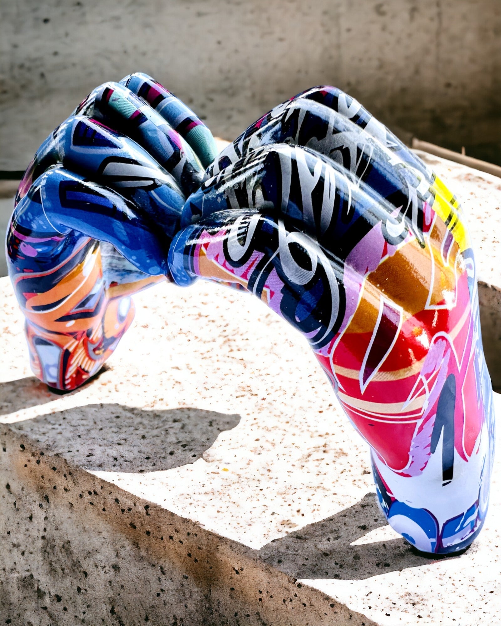 Dekorative Figur Bunter Dekorationsgriff ArtBrace - personalisierbar mit Gravur, als Geschenk