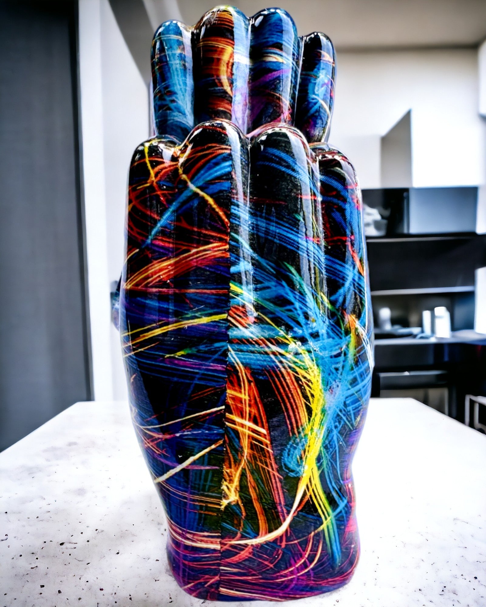 Kalejdoskop Herz – Handgefertigter Schmuck aus Harz mit Gravurmöglichkeit