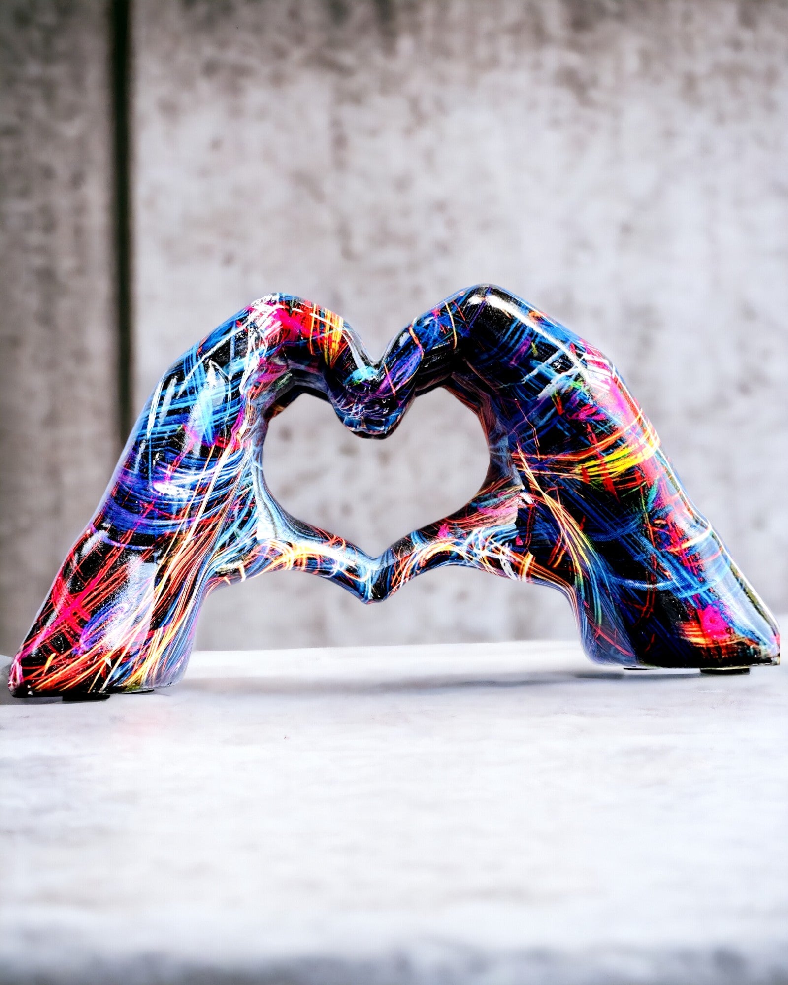 Kalejdoskop Herz – Handgefertigter Schmuck aus Harz mit Gravurmöglichkeit