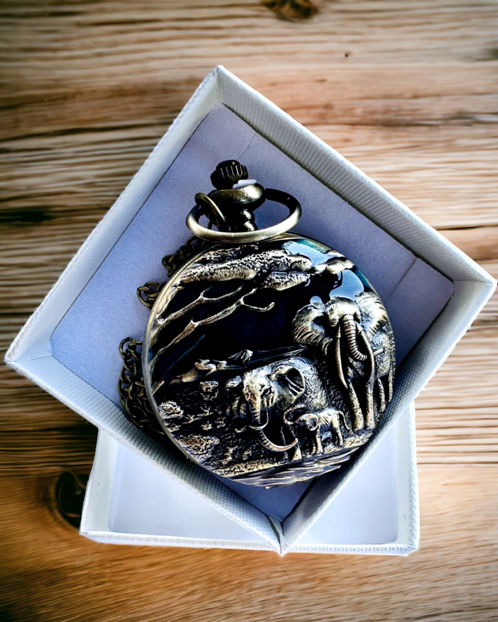 Taschenuhr "Vintage Explorer" mit Gravurmöglichkeit