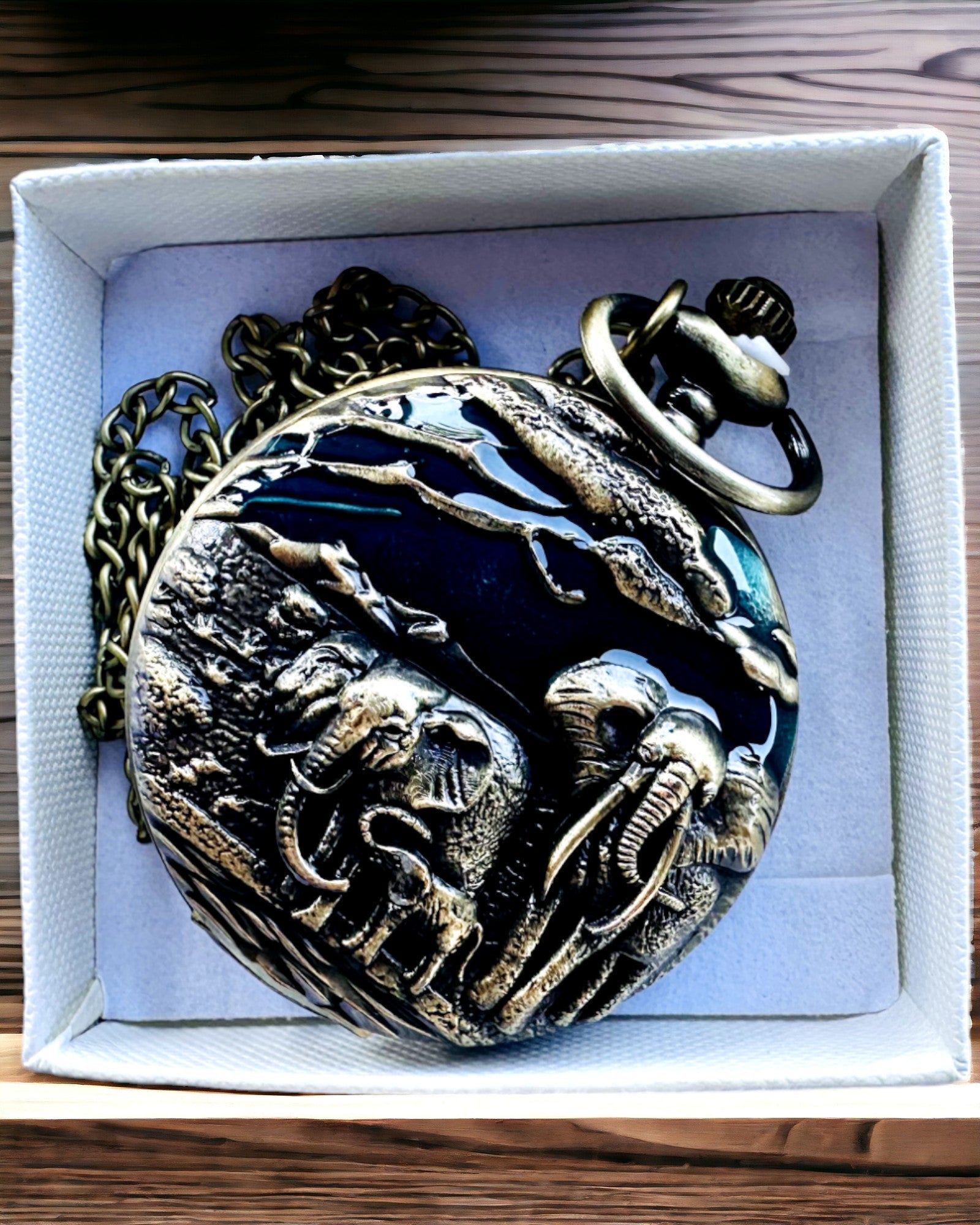 Taschenuhr "Vintage Explorer" mit Gravurmöglichkeit