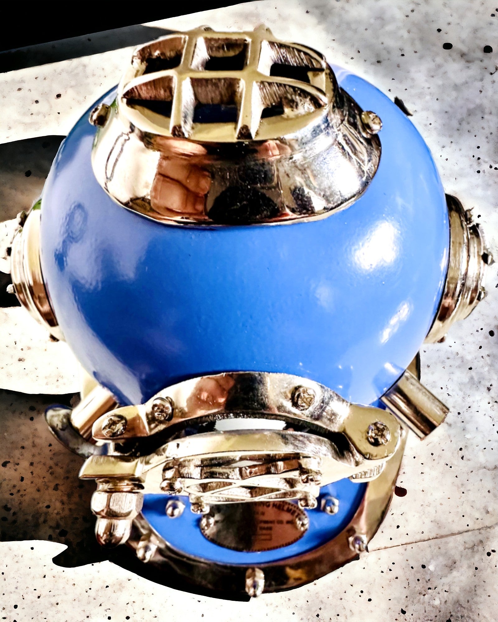 Tiefseeforscherhelm - Sammleredition mit Gravurmöglichkeit, 35 cm, Geschenk für Feuerwehrmann oder Taucher