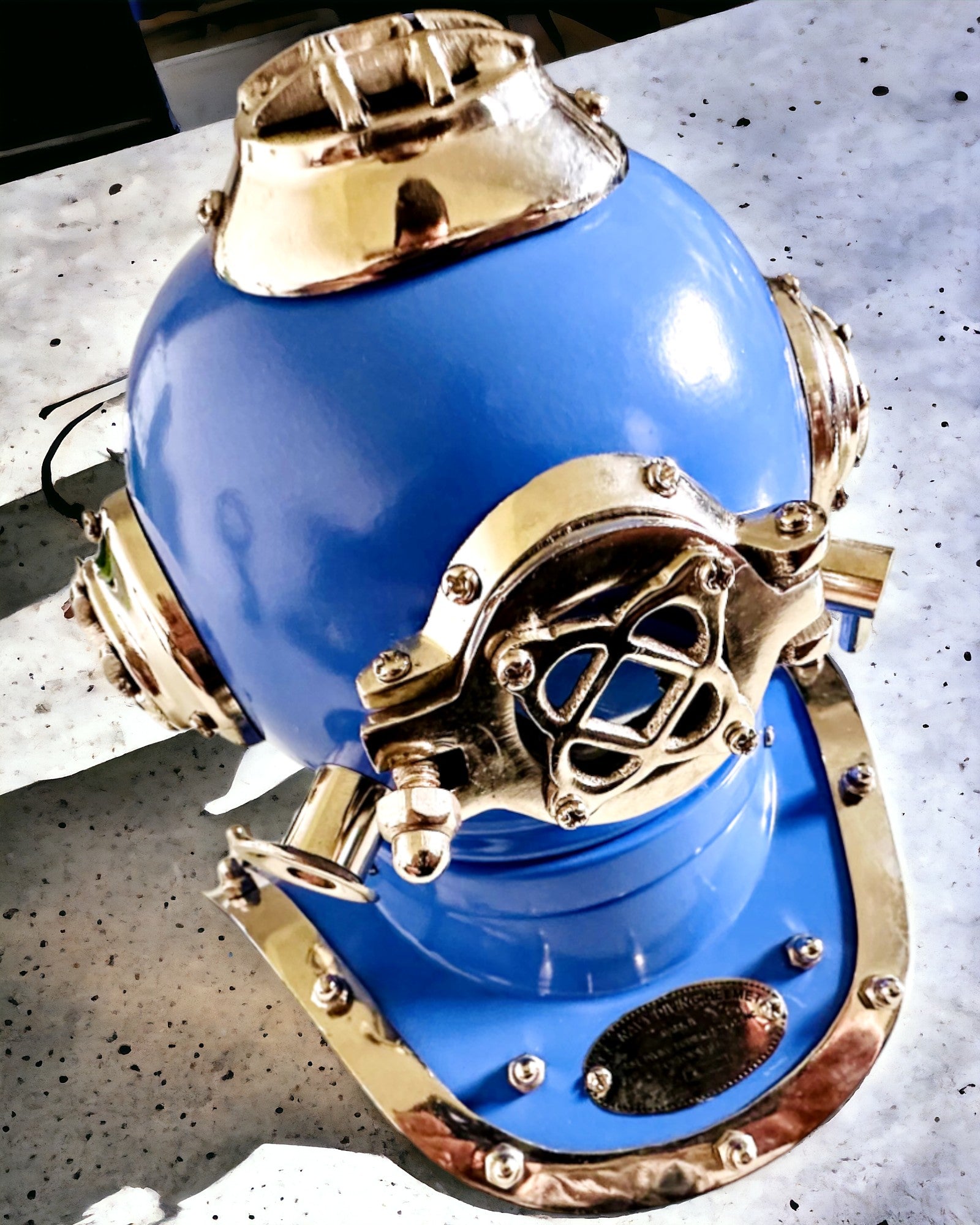 Tiefseeforscherhelm - Sammleredition mit Gravurmöglichkeit, 35 cm, Geschenk für Feuerwehrmann oder Taucher