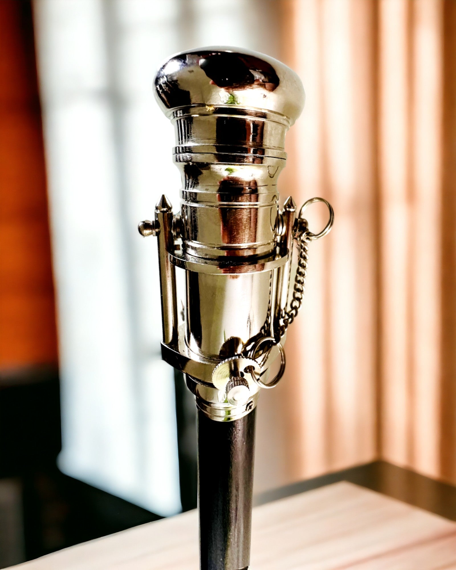 GEHSTOCK MIT GRIFF UND FERNROHRFUNKTION – ELEGANT UND MODISCH, 95 CM - Kapitäns "Navigator's Crest"