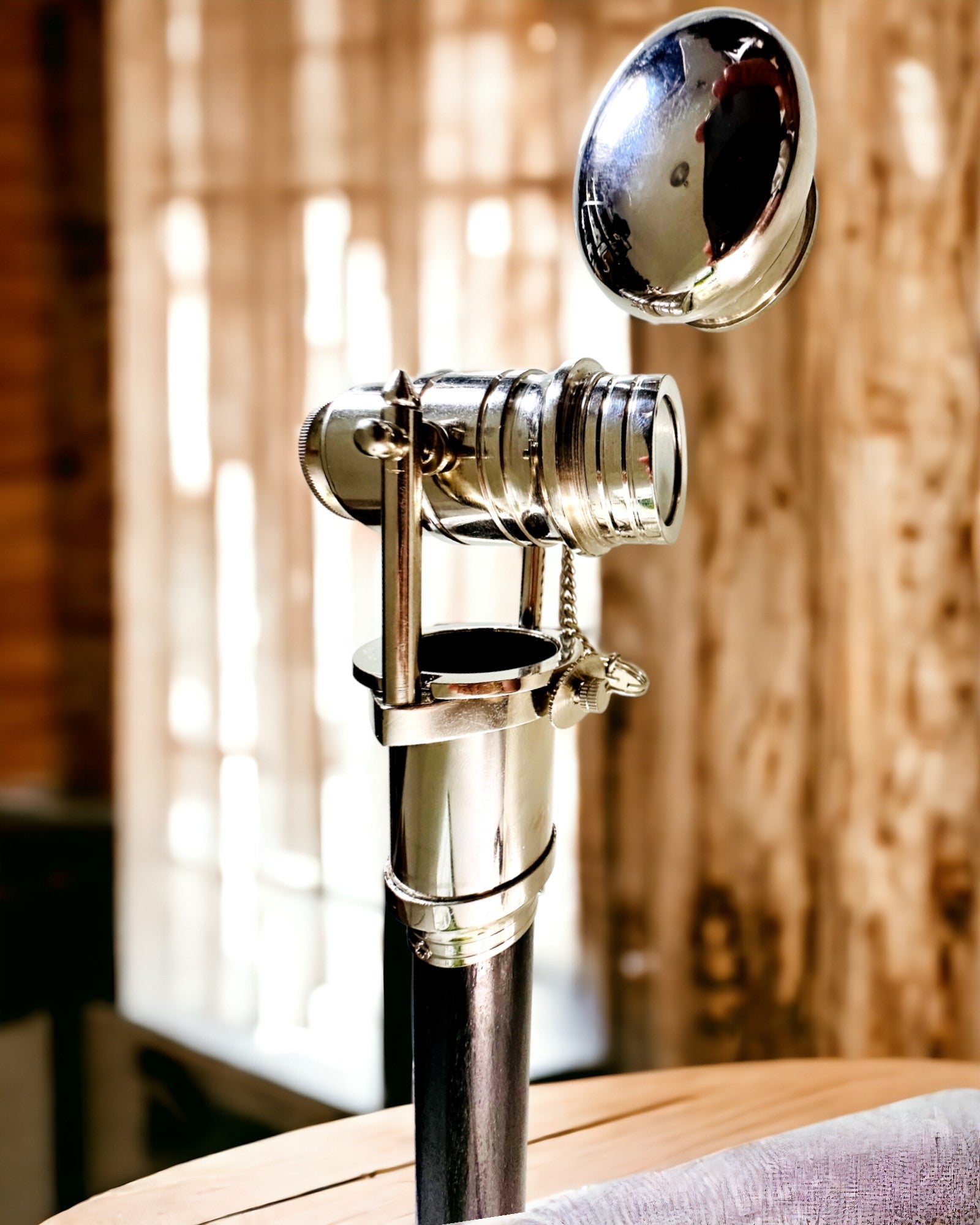 GEHSTOCK MIT GRIFF UND FERNROHRFUNKTION – ELEGANT UND MODISCH, 95 CM - Kapitäns "Navigator's Crest"