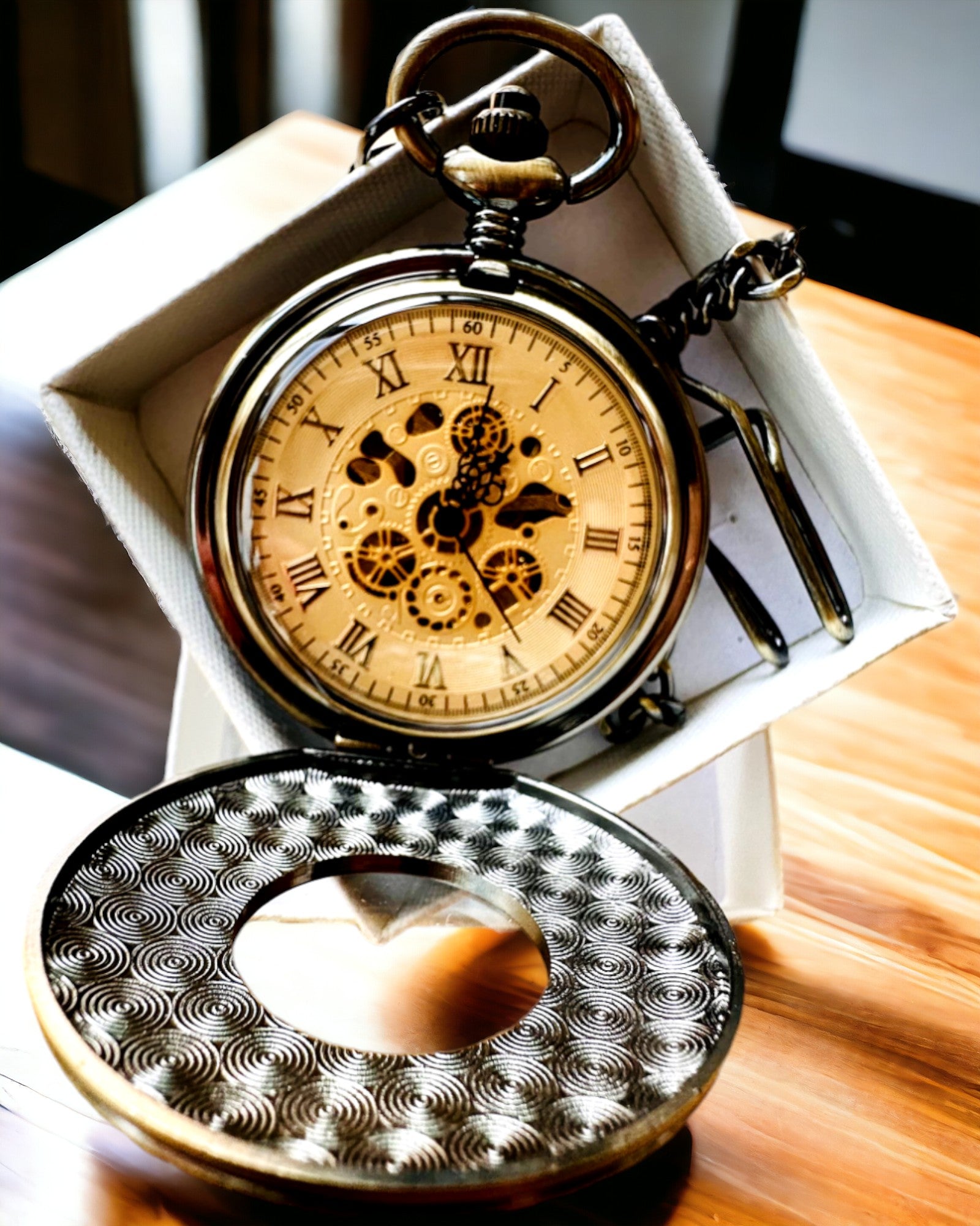 Taschenuhr "Retro Elegance", Personalisierung mit Gravur möglich