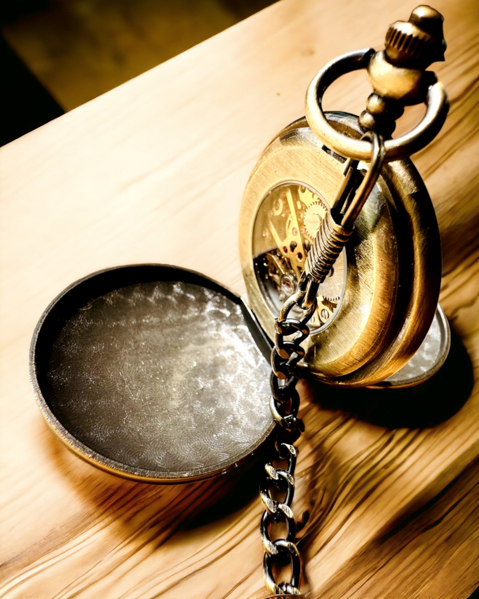 Klassische Taschenuhr "Vintage Elegance", Farbe Gold, mit Gravur personalisierbar