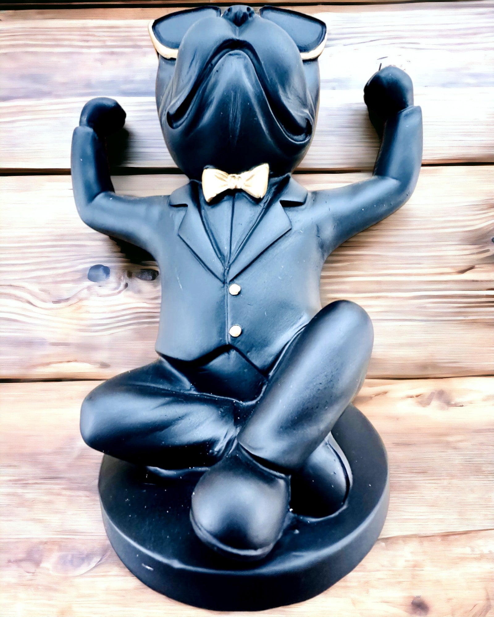 Figur Bulldog Elegance - Exklusiver Glasständer, Personalisierung mit Gravur möglich