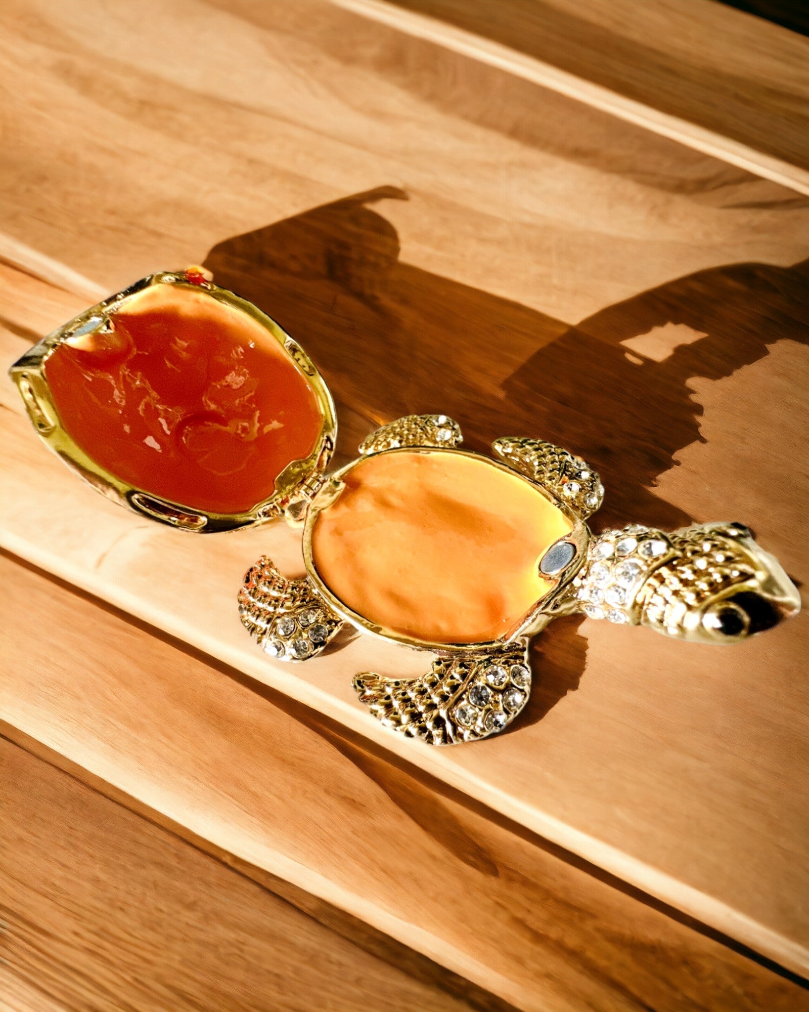 Schmuckkästchen "Schildkrötenfamilie" - Farbe Grün, Personalisierung mit Gravur