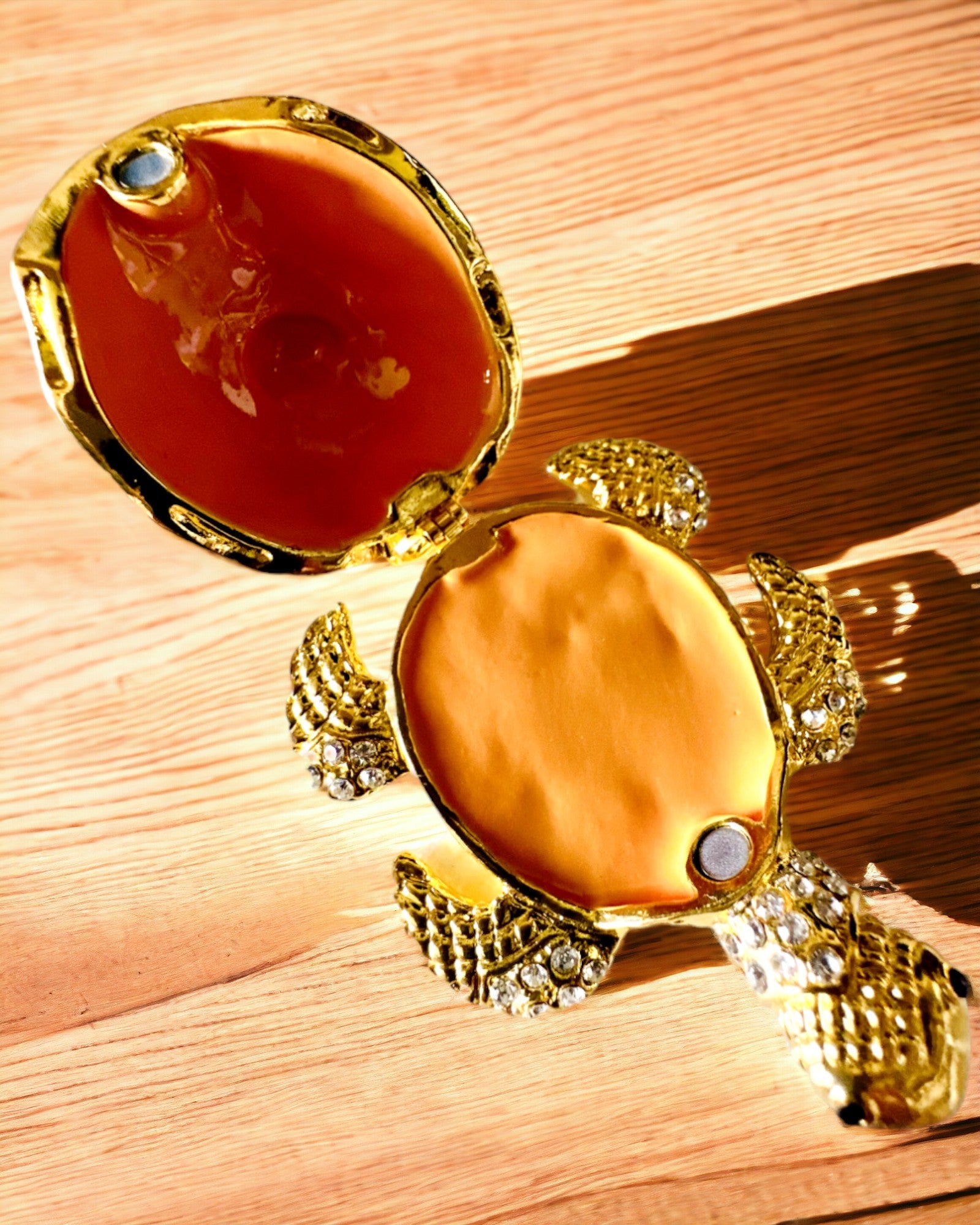 Schmuckkästchen "Schildkrötenfamilie" - Farbe Grün, Personalisierung mit Gravur