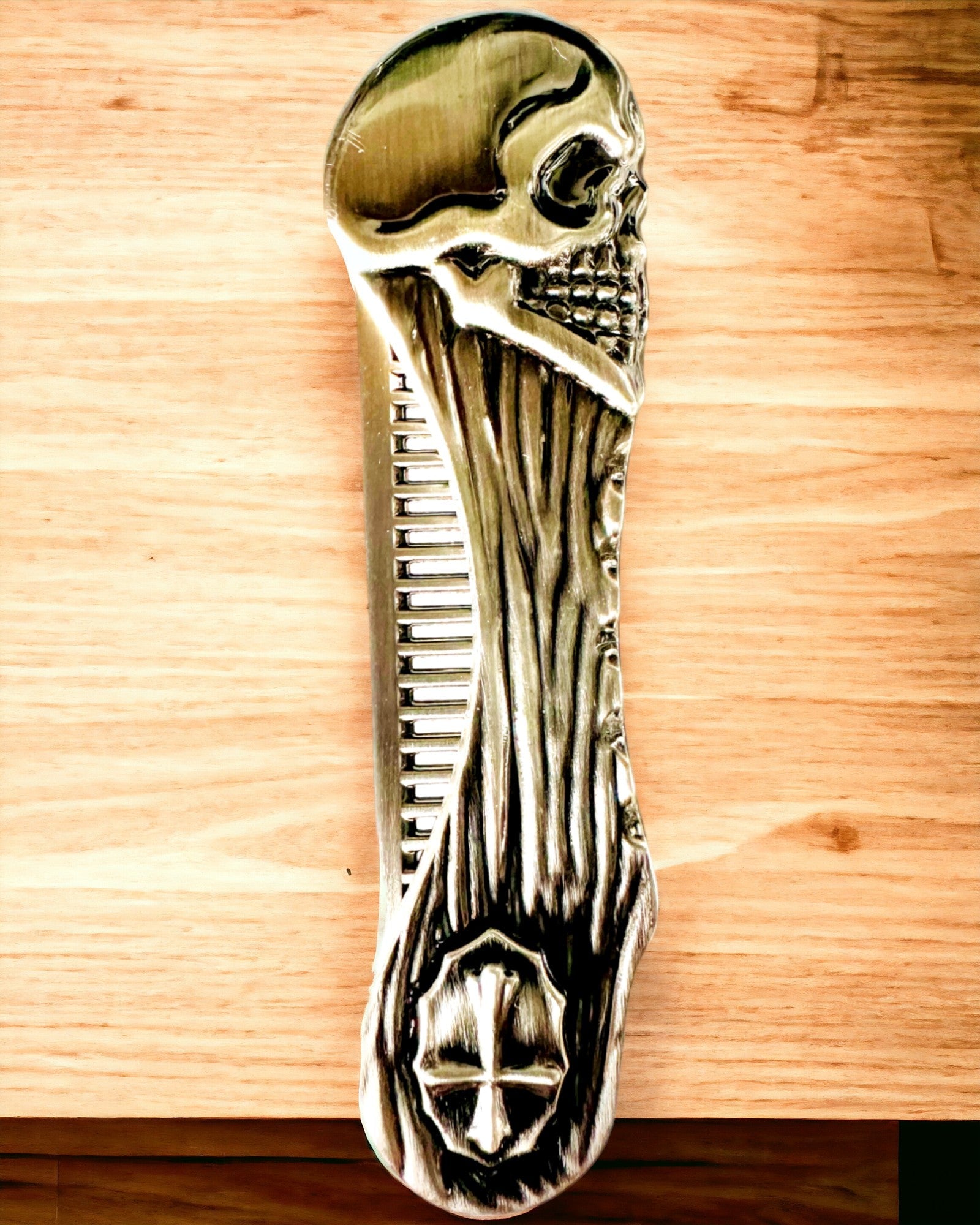 Mystic Skull Comb - Premium-Kamm, Personalisierung mit Gravur möglich