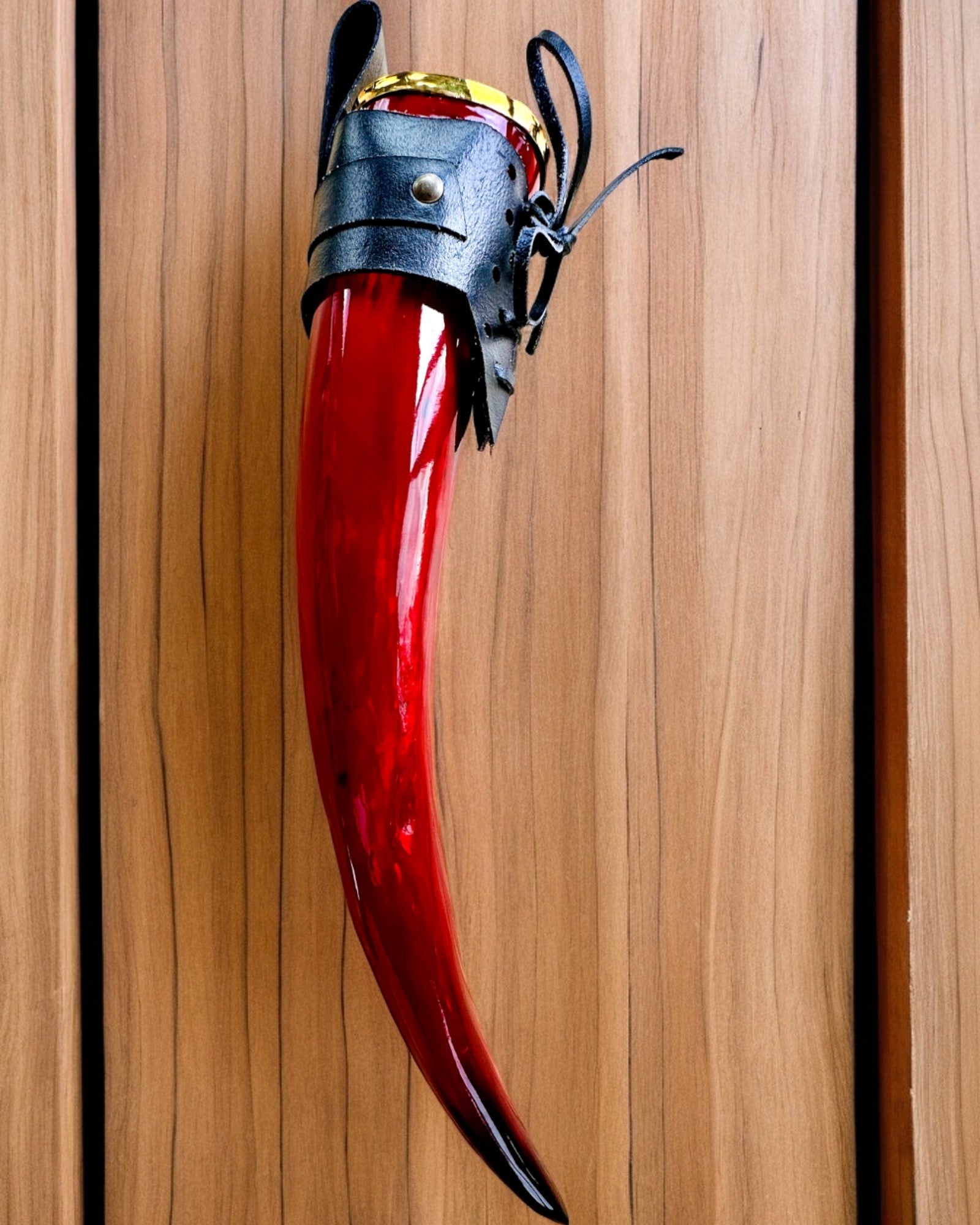 Kriegerhornbecher - Rot - mit Gravur personalisierbar