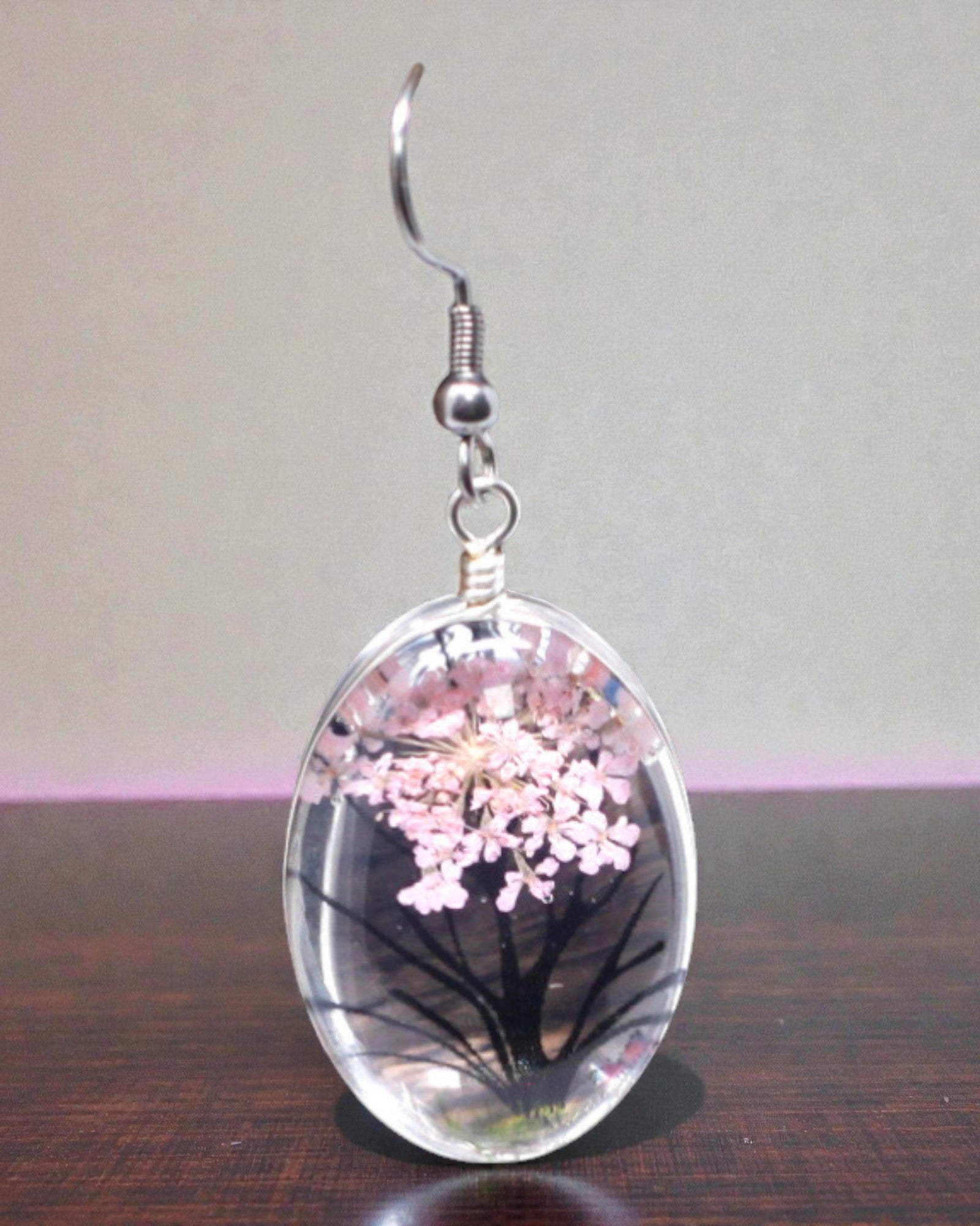 Rosengarten – Schmuckset mit getrockneten Blumen Baum des Lebens