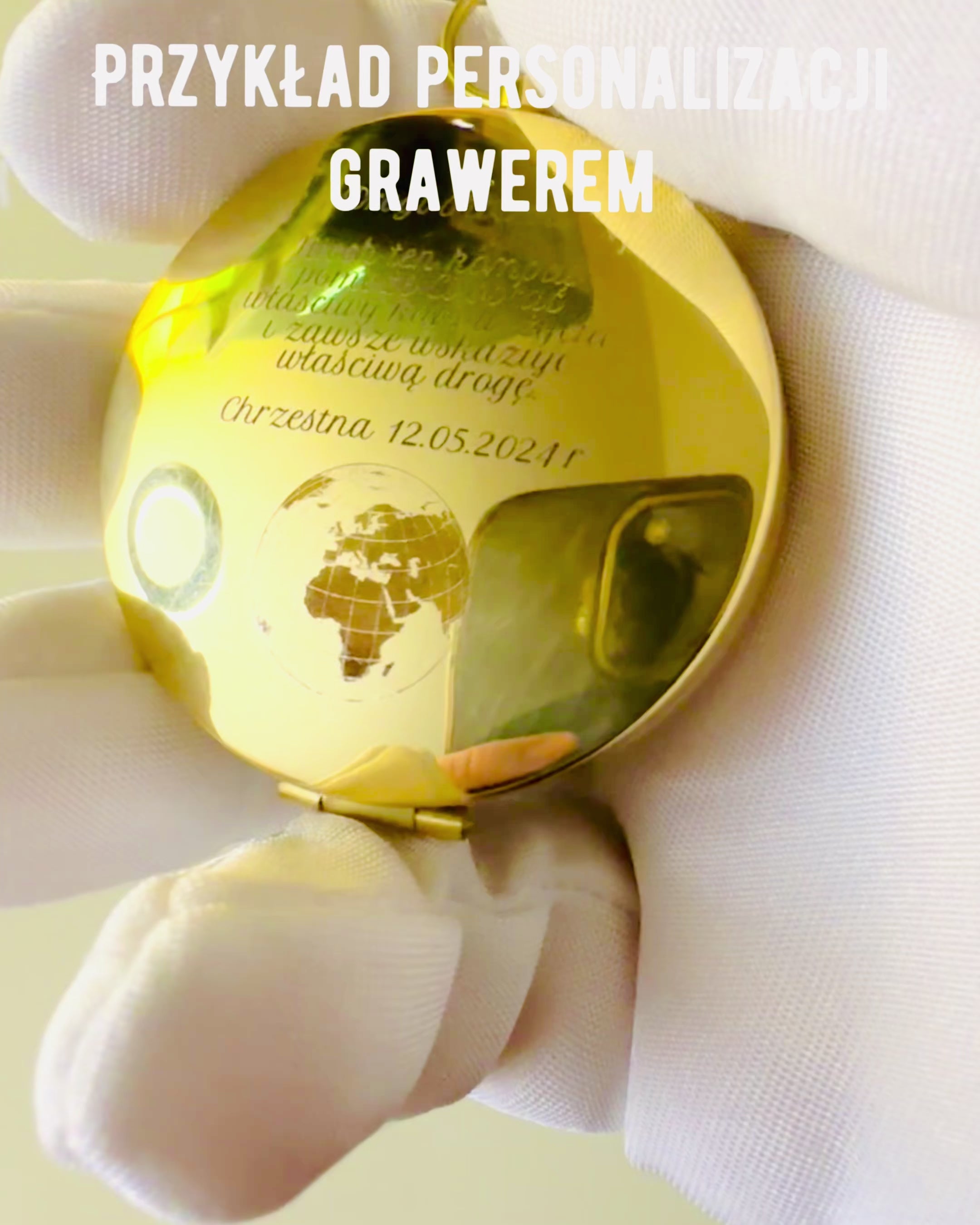 Wasserdichter Messingkompass mit Leuchteffekt - Unverzichtbar für Wanderungen und Camping, personalisiert mit Gravur