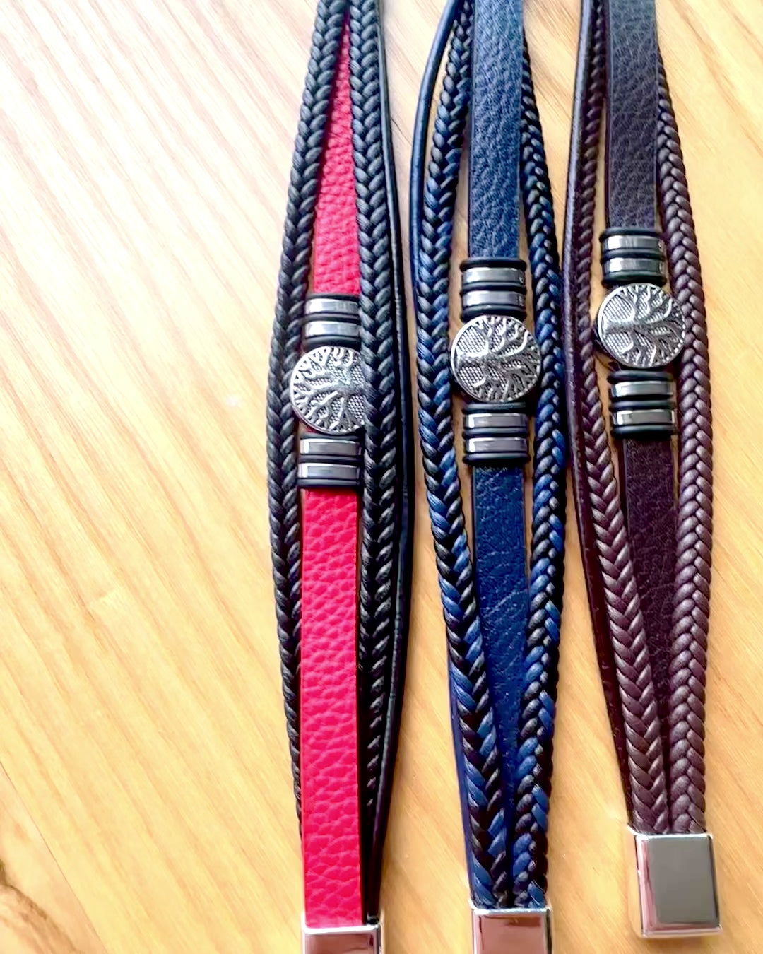 Armband "Baum des Lebens" mit Personalisierungsmöglichkeit als Geschenk, 3 Farbvarianten