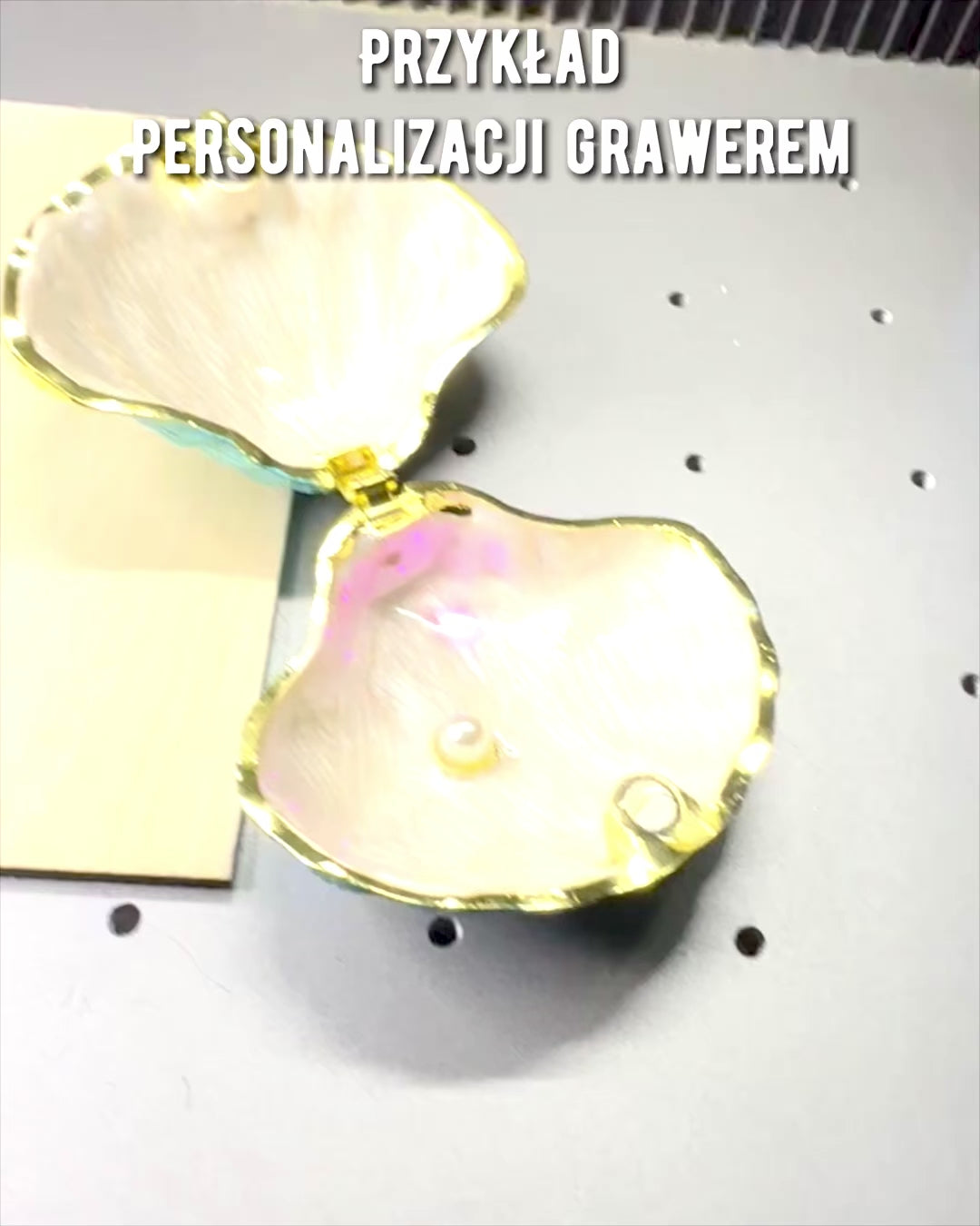 Schatzkammer der Erinnerungen Muschel - Schmuckversteck mit Personalisierung durch Gravur, Geschenk