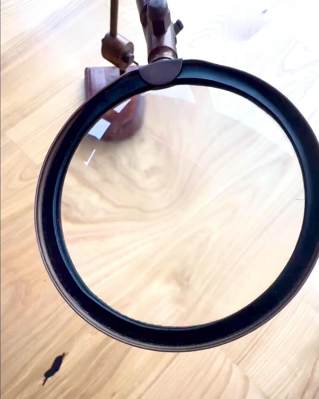 Handwerkslupe "Royal Magnifier" mit Ständer und verstellbarer Halterung - Möglichkeit zur Personalisierung mit Gravur als Geschenk