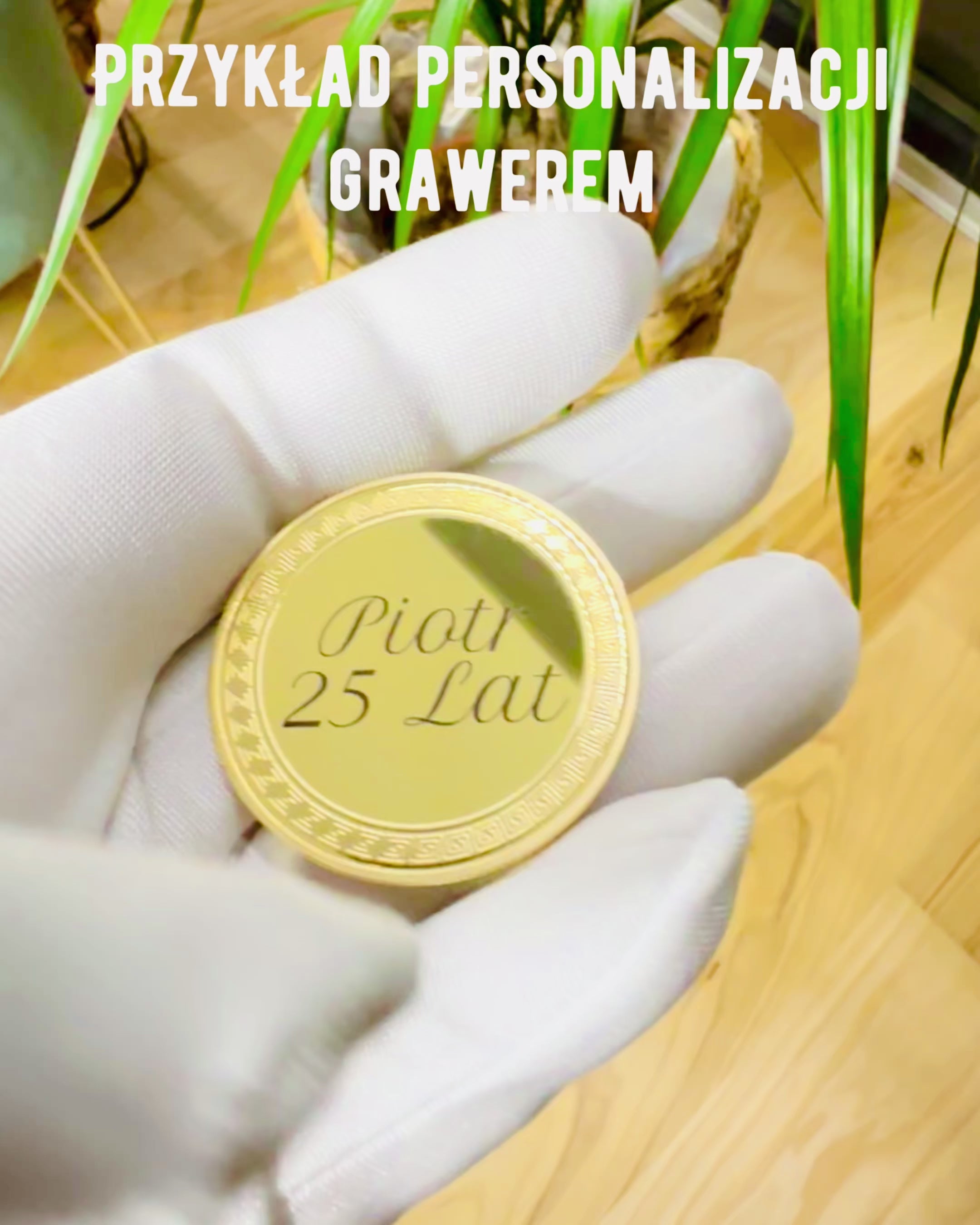 Leere Münze Herausforderung mit Personalisierung durch Gravur – Sammlerstück, 40mm, vier Modelle